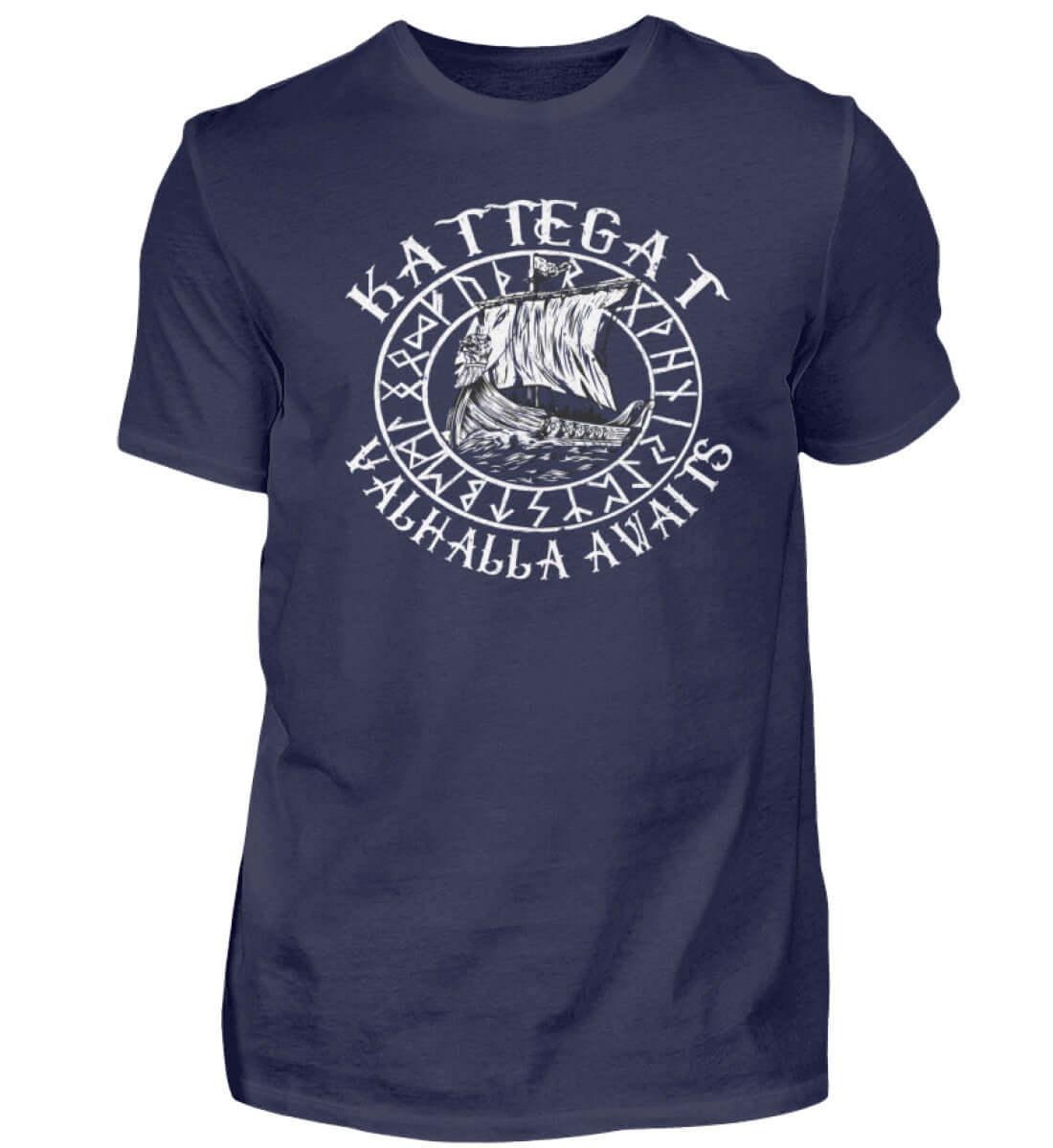 kattegat Valhalla Awaits - Herren Premiumshirt - Nordic Viking Wear