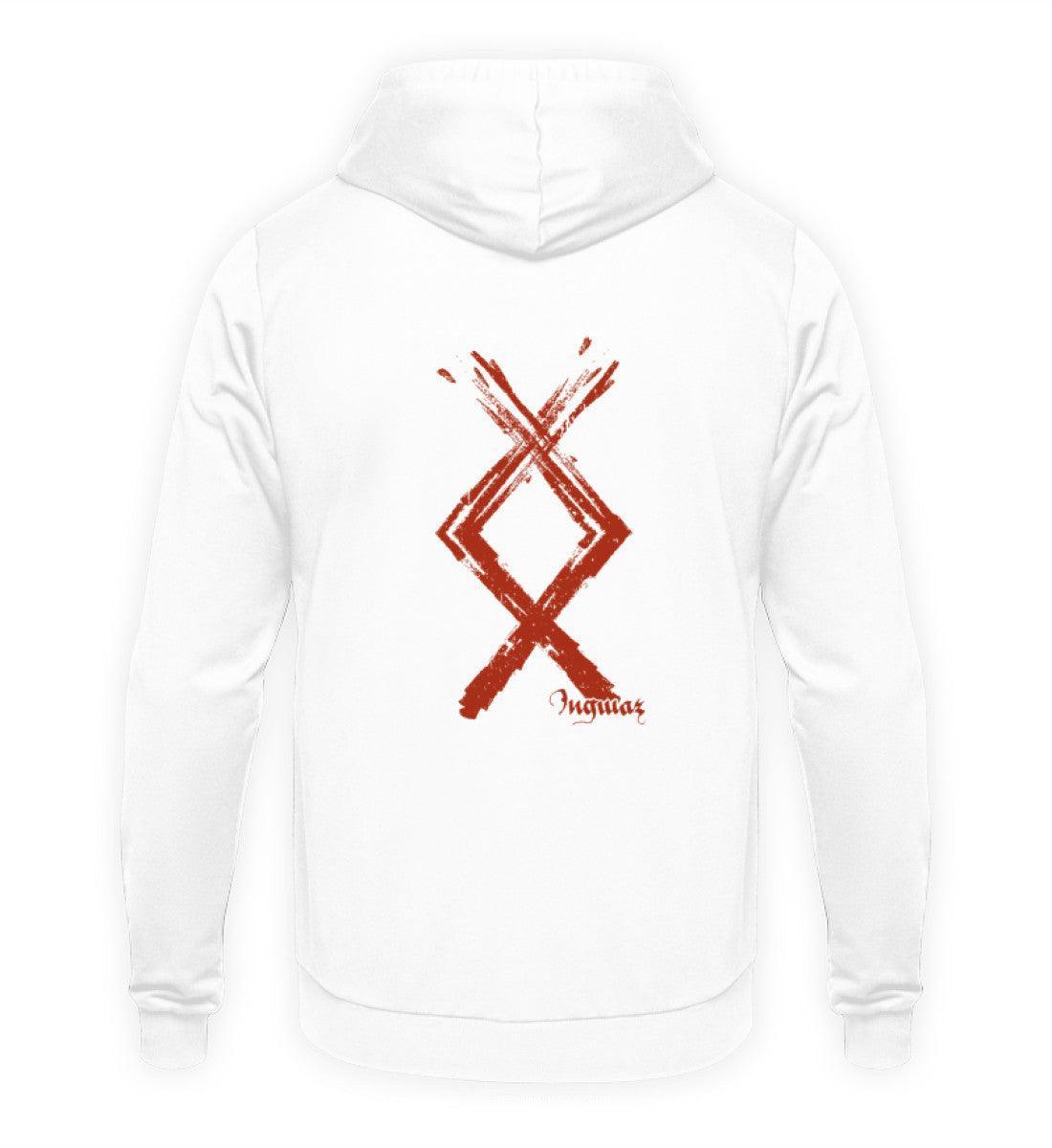 Ingwaz Runen Hoodie - Nordische Mythologie Kraftsymbol - Nordic Viking Wear