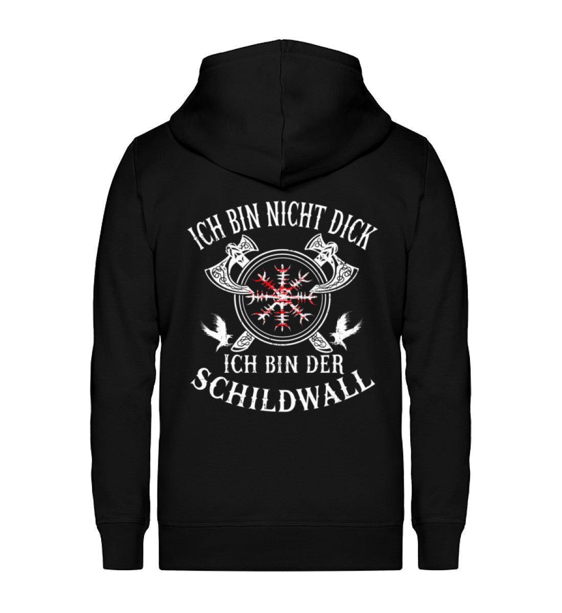 Lustiger Wikinger Zipp-Hoodie Ich bin nicht Dick - Unisex Organic Zipper ST/ST - Nordic Viking Wear