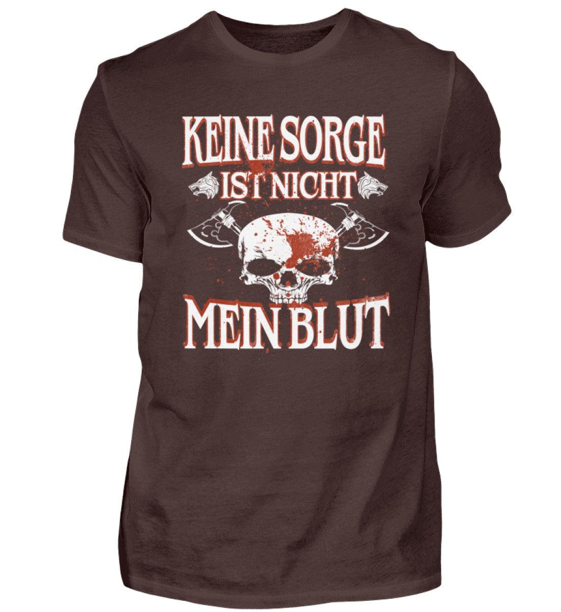 Lustiges Wikinger Premiumshirt – „Keine Sorge, ist nicht mein Blut“ – Perfekt für Krieger mit Humor! - Nordic Viking Wear