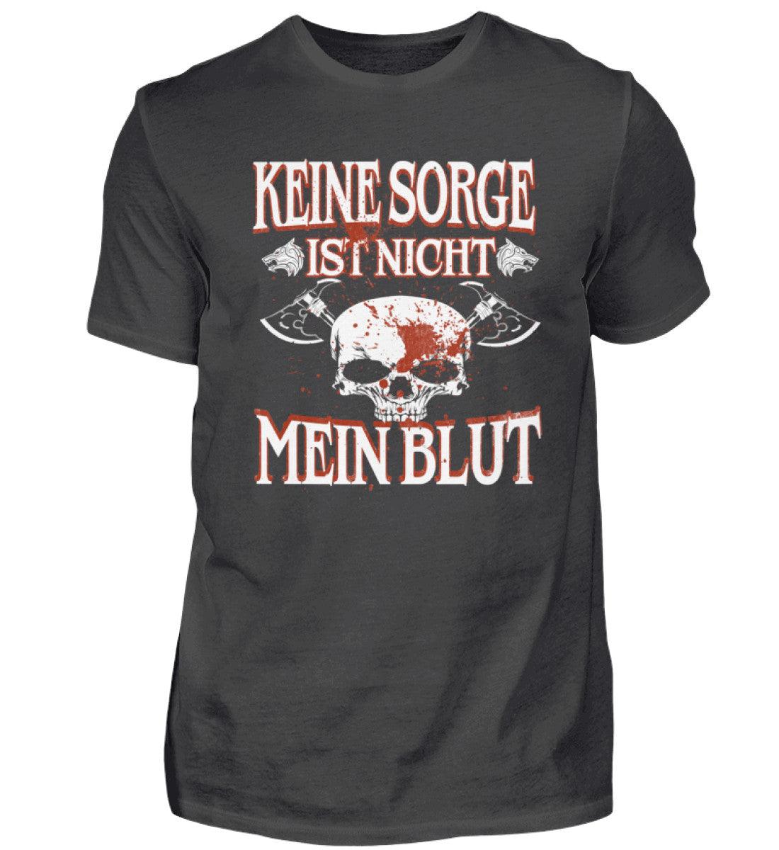 Lustiges Wikinger Premiumshirt – „Keine Sorge, ist nicht mein Blut“ – Perfekt für Krieger mit Humor! - Nordic Viking Wear