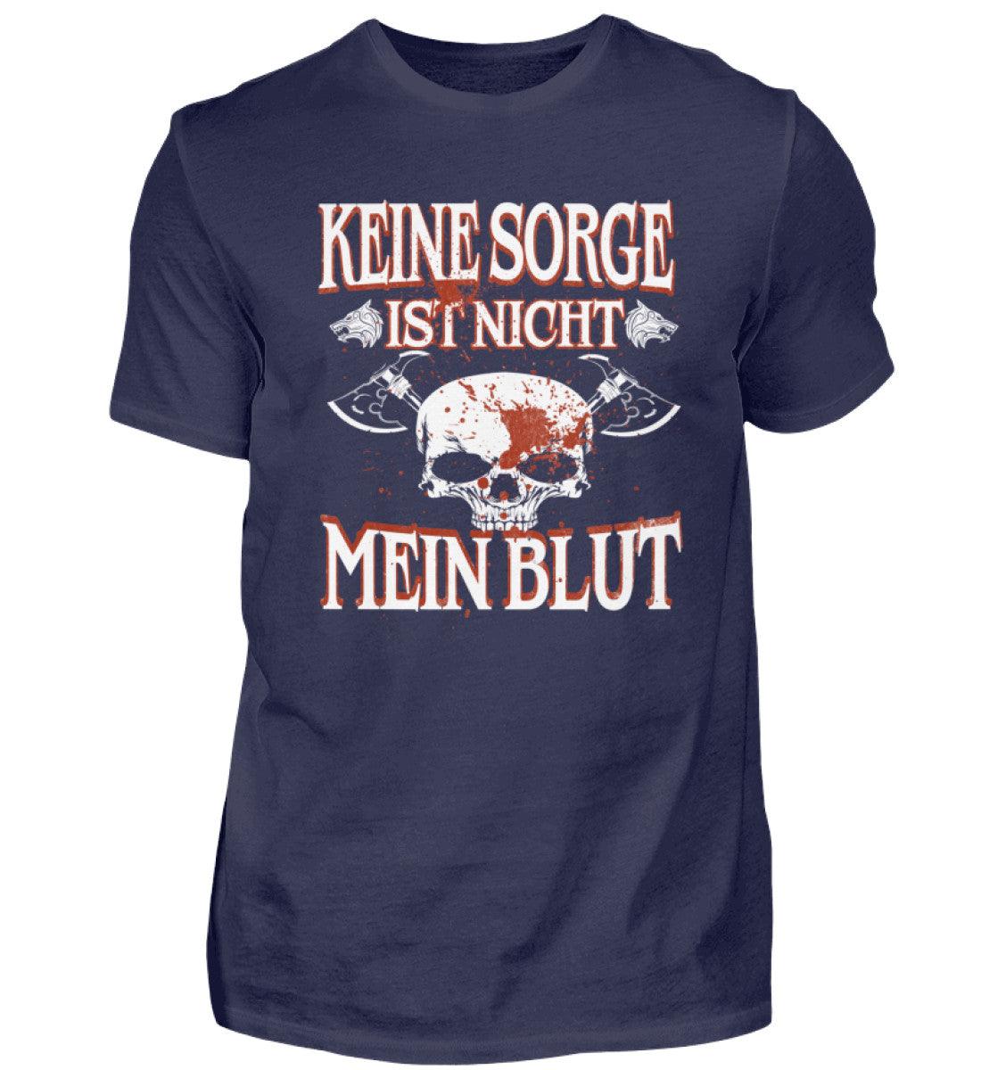 Lustiges Wikinger Premiumshirt – „Keine Sorge, ist nicht mein Blut“ – Perfekt für Krieger mit Humor! - Nordic Viking Wear