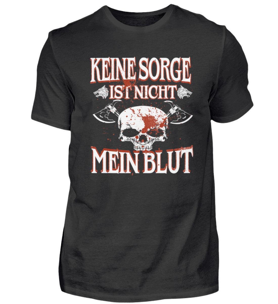 Lustiges Wikinger Premiumshirt – „Keine Sorge, ist nicht mein Blut“ – Perfekt für Krieger mit Humor! - Nordic Viking Wear