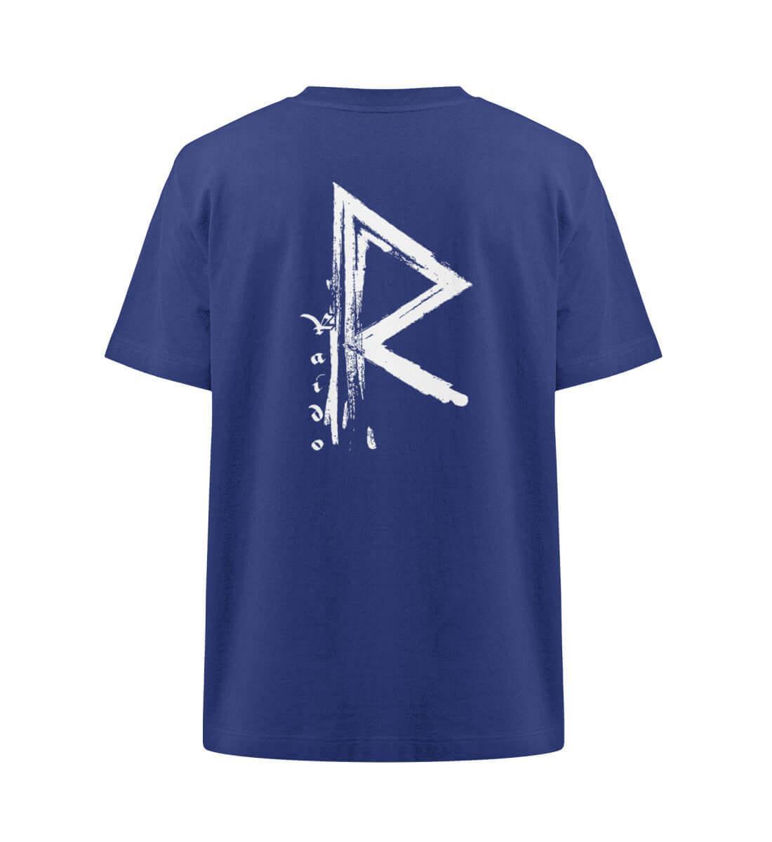 Raido Rune Heavy Oversized Wikinger Shirt – Mystisches Backprint Design - Nordic Viking Wear