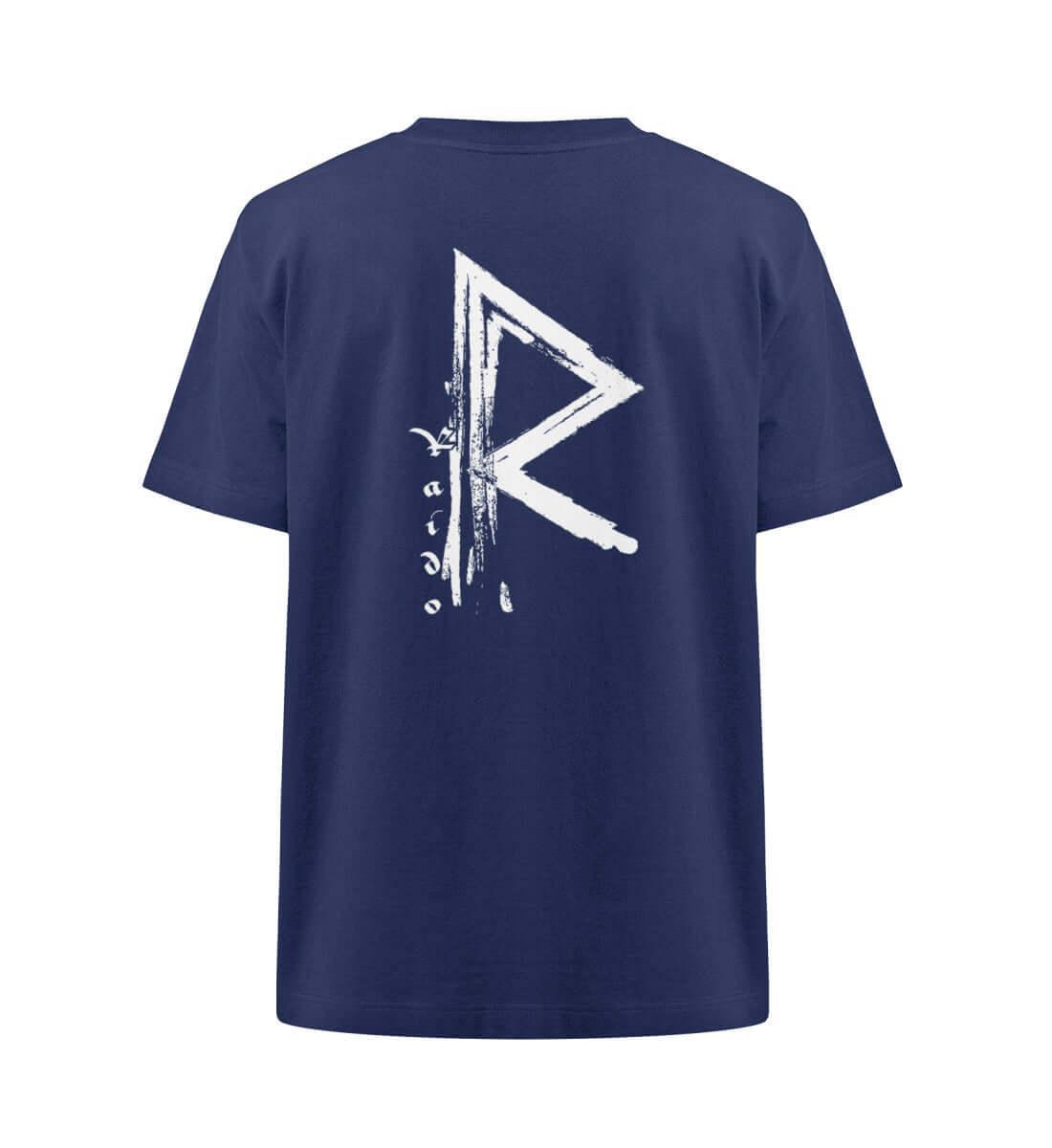 Raido Rune Heavy Oversized Wikinger Shirt – Mystisches Backprint Design - Nordic Viking Wear