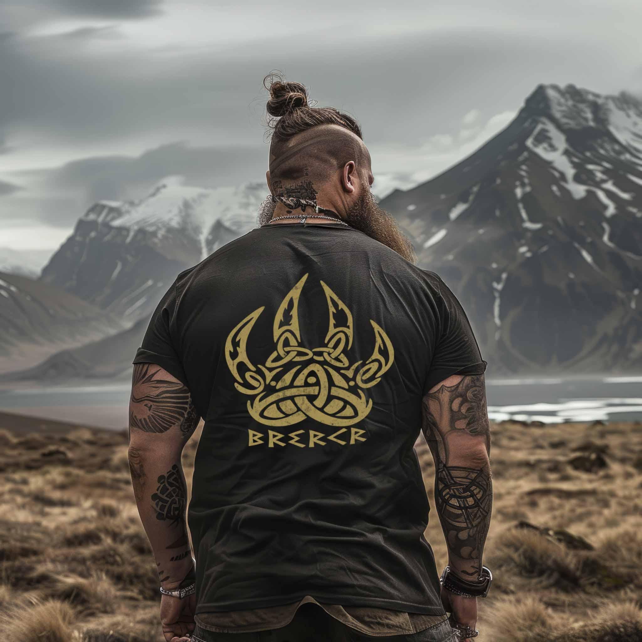 Berserker Wikinger Premiumshirt – Nordische Runenschrift und Knotenmuster für echte Krieger - Nordic Viking Wear