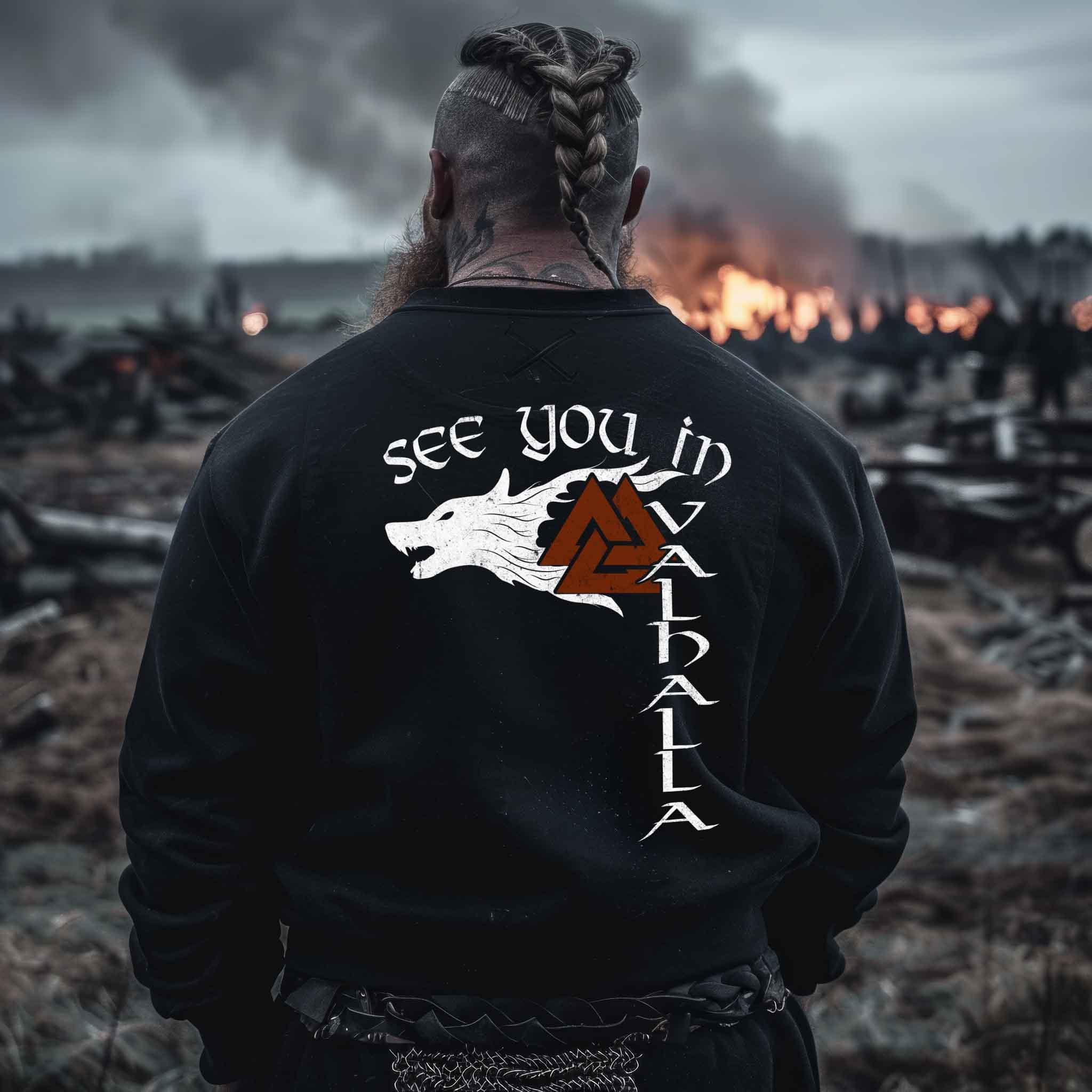 See You in Valhalla – Wikinger Heavy Sweatshirt - Nordic Viking Wear
