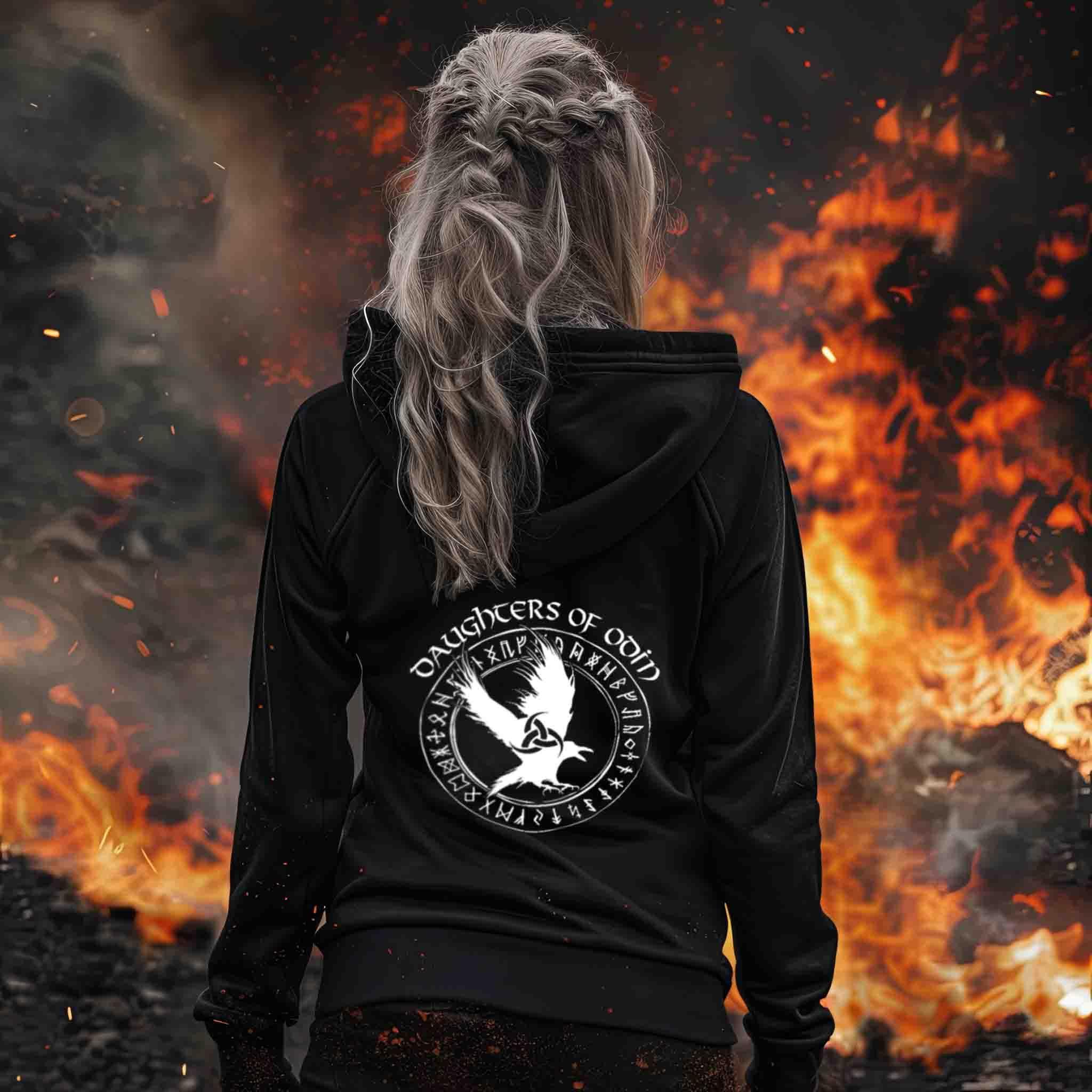 Schildmaiden Zip-Hoodie - "Daughters of Odin" - Nordic Viking Wear