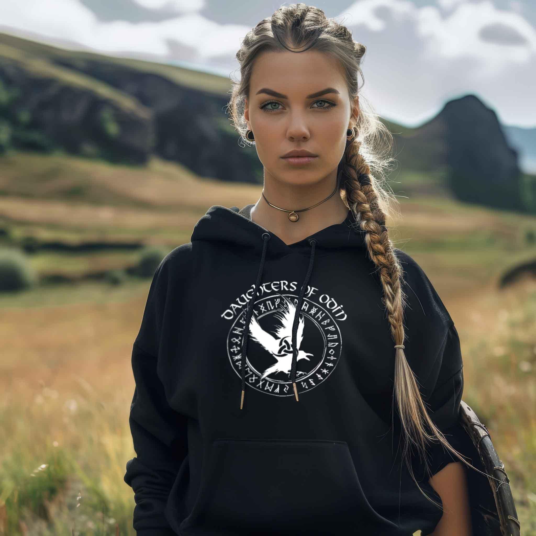 Schildmaiden Hoodie - "Daughters of Odin" - Nordic Viking Wear