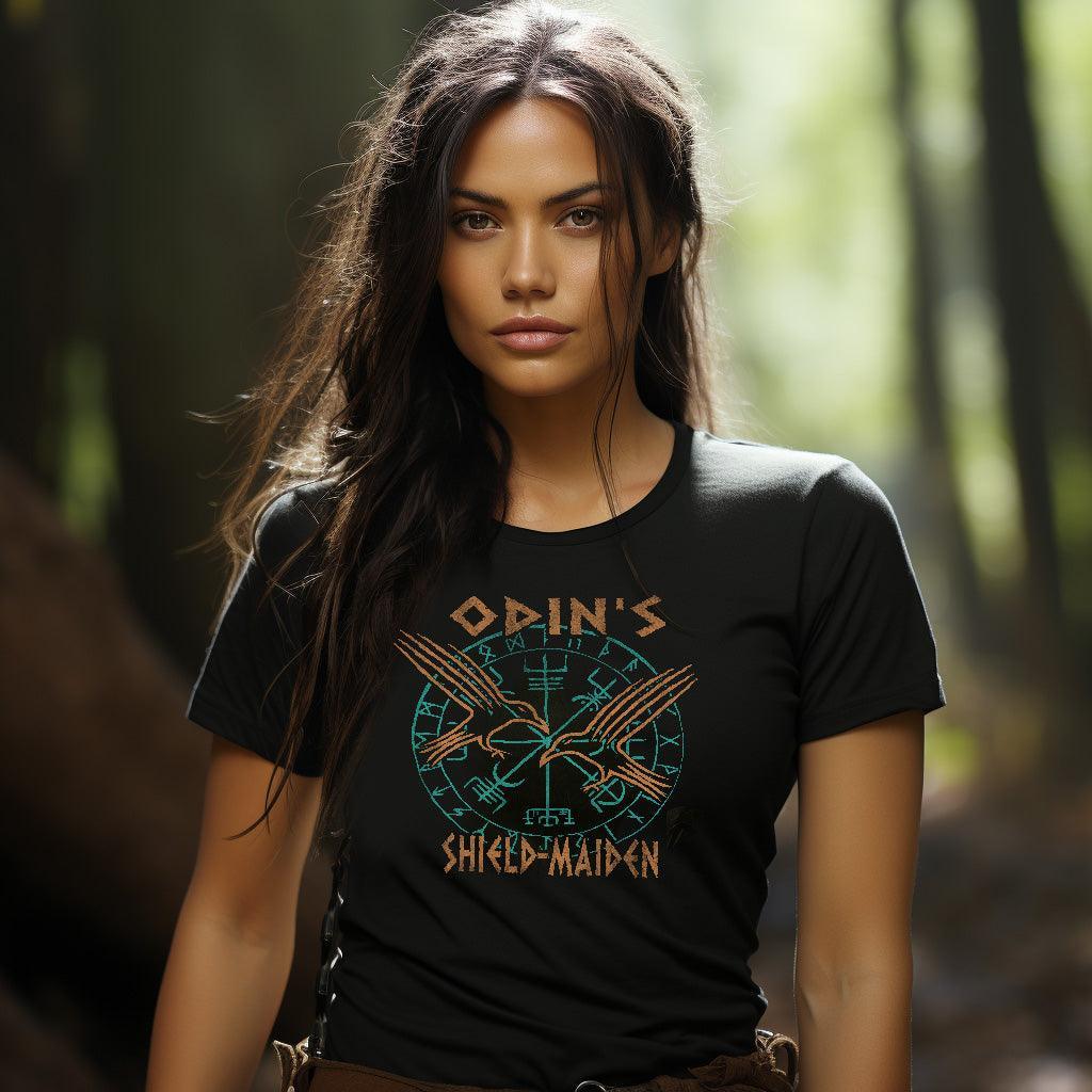 Odin's Shieldmaiden - Damen Premiumshirt - Nordic Viking Wear