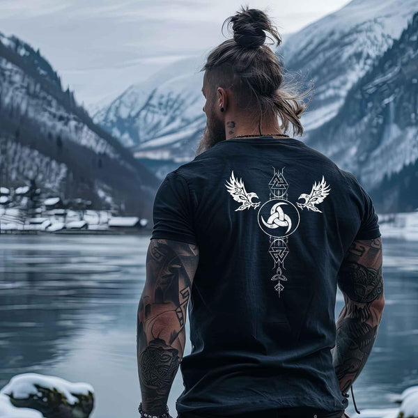 "Odins Ruf - Gjallarhorn Wikinger-Premiumshirt" - Nordic Viking Wear