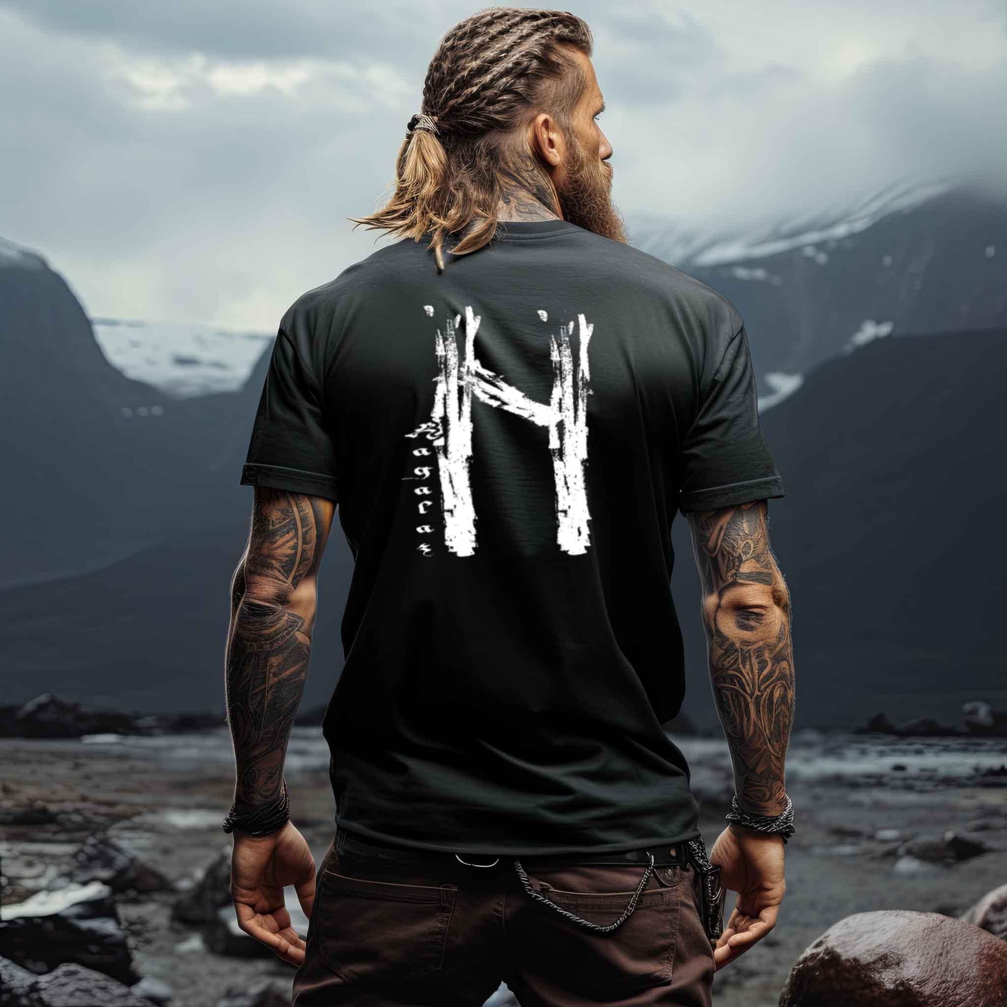 Wikinger Shirt - Hagalaz Rune - Nordic Viking Wear