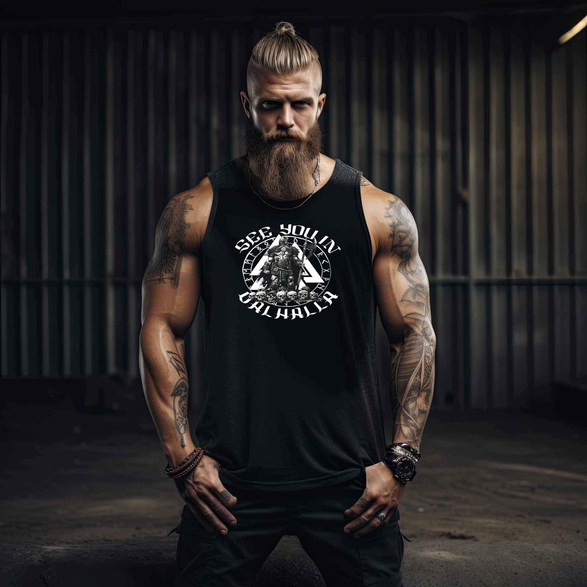 "See You in Valhalla - Wikinger Krieger Tanktop" - Nordic Viking Wear