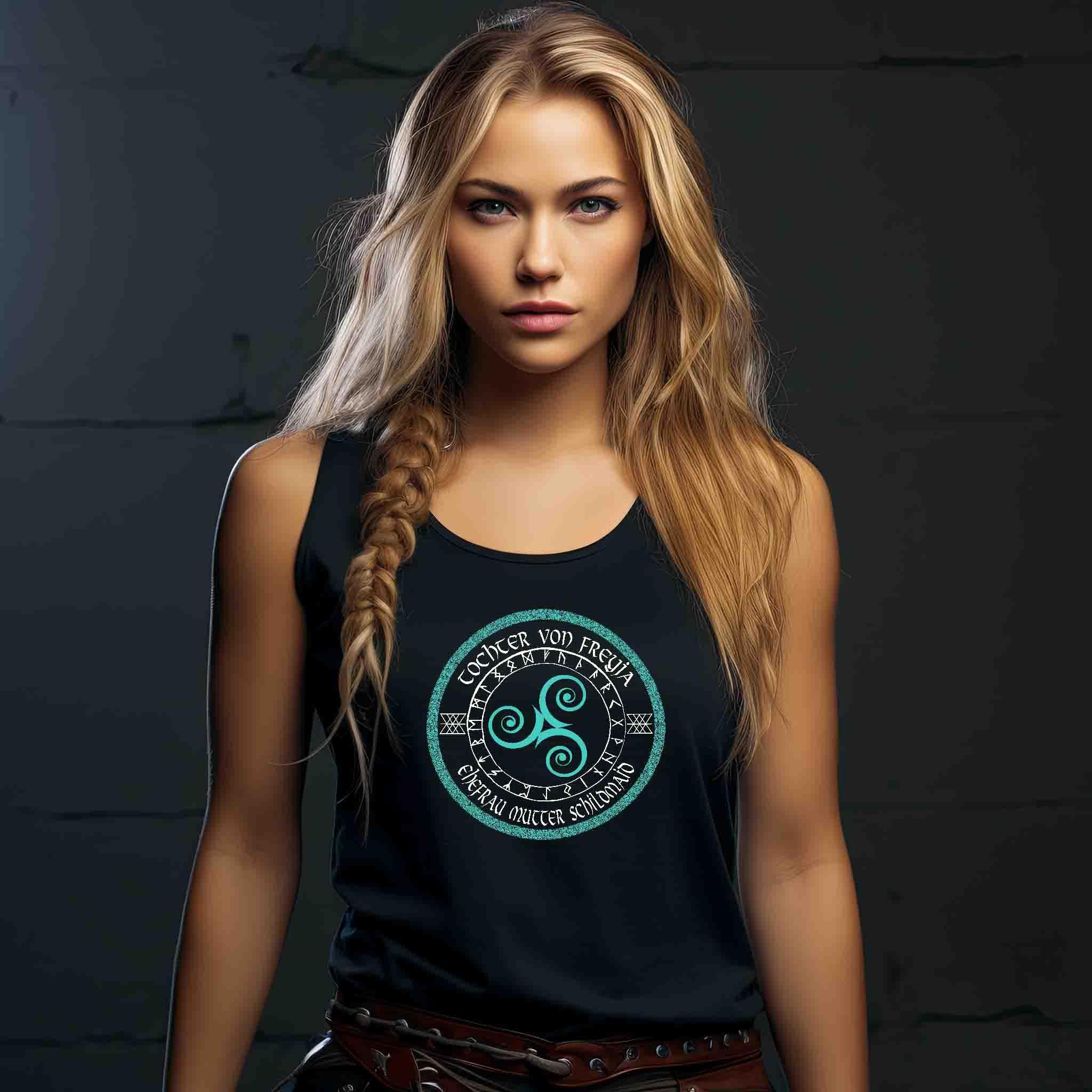 Schildmaiden Tank Top – "Tochter von Freyja" - Nordic Viking Wear