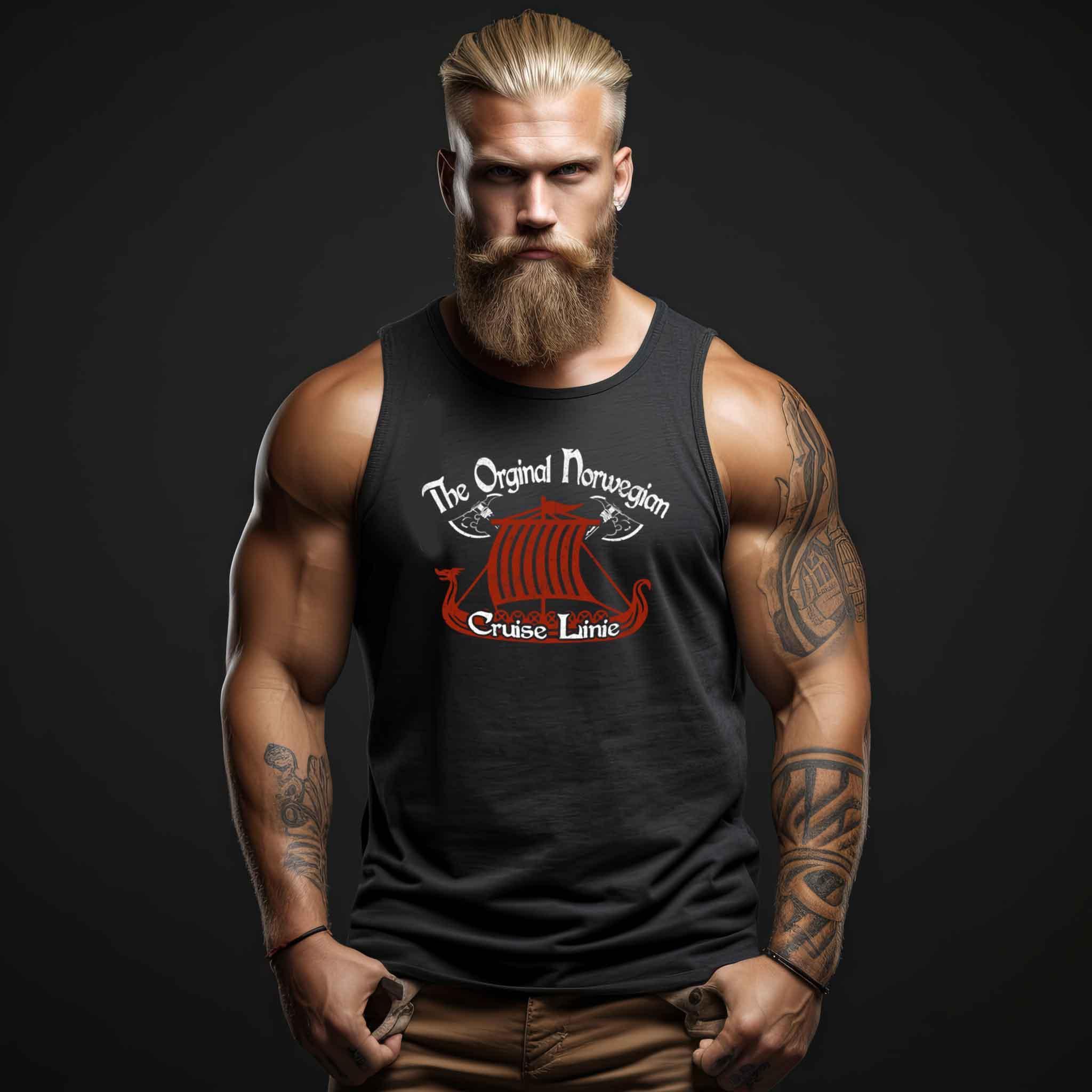 Wikinger Tanktop - "The Original Norwegian Cruise Linie" - Nordic Viking Wear