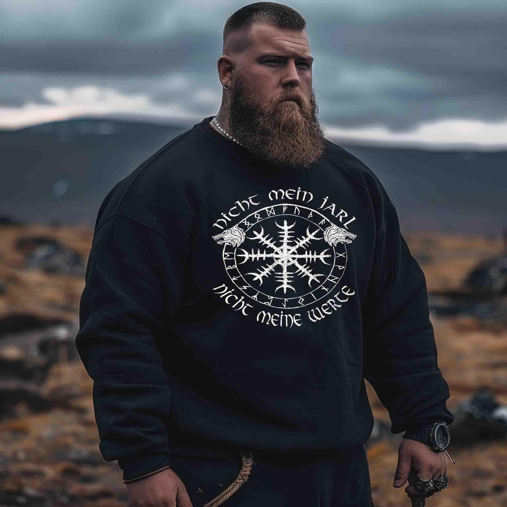 Heavy Blend Sweatshirt Nicht Mein Jarl Nicht Meine Werte