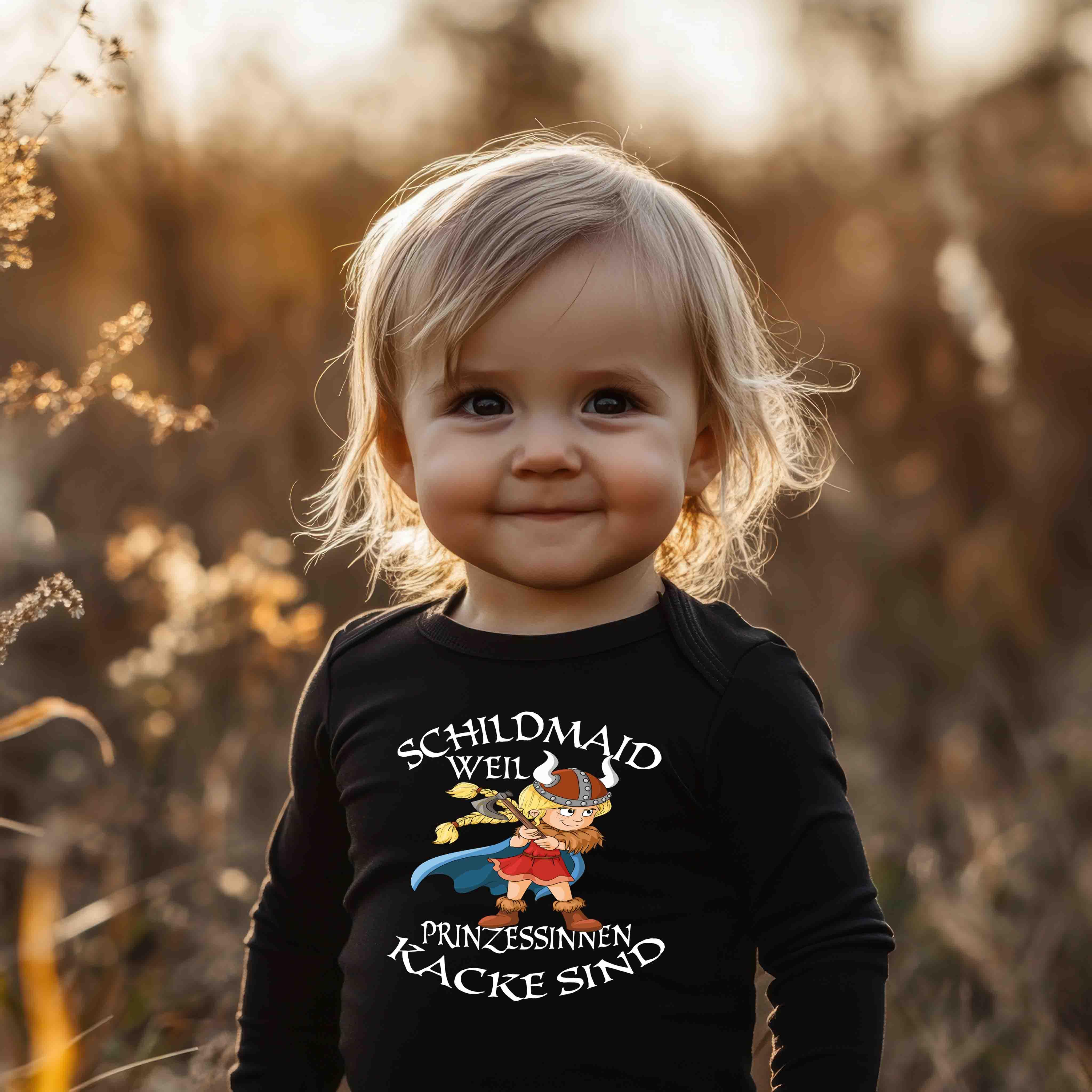 Schildmaid weil Prinzessinnen kacke Sind Strampler - Baby Body Langarm