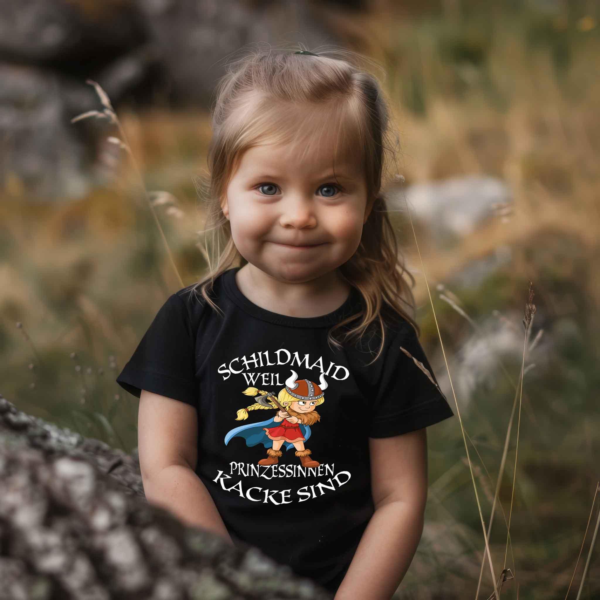 Schildmaid Weil Prinzessinnen Kacke Sind. Baby Shirt