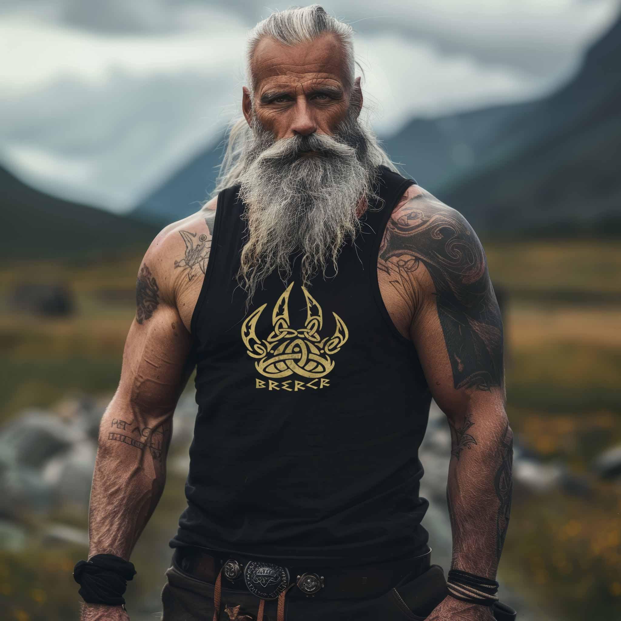 Wikinger Tanktop Berserker Nordische Runenschrift und Knotenmuster - Nordic Viking Wear