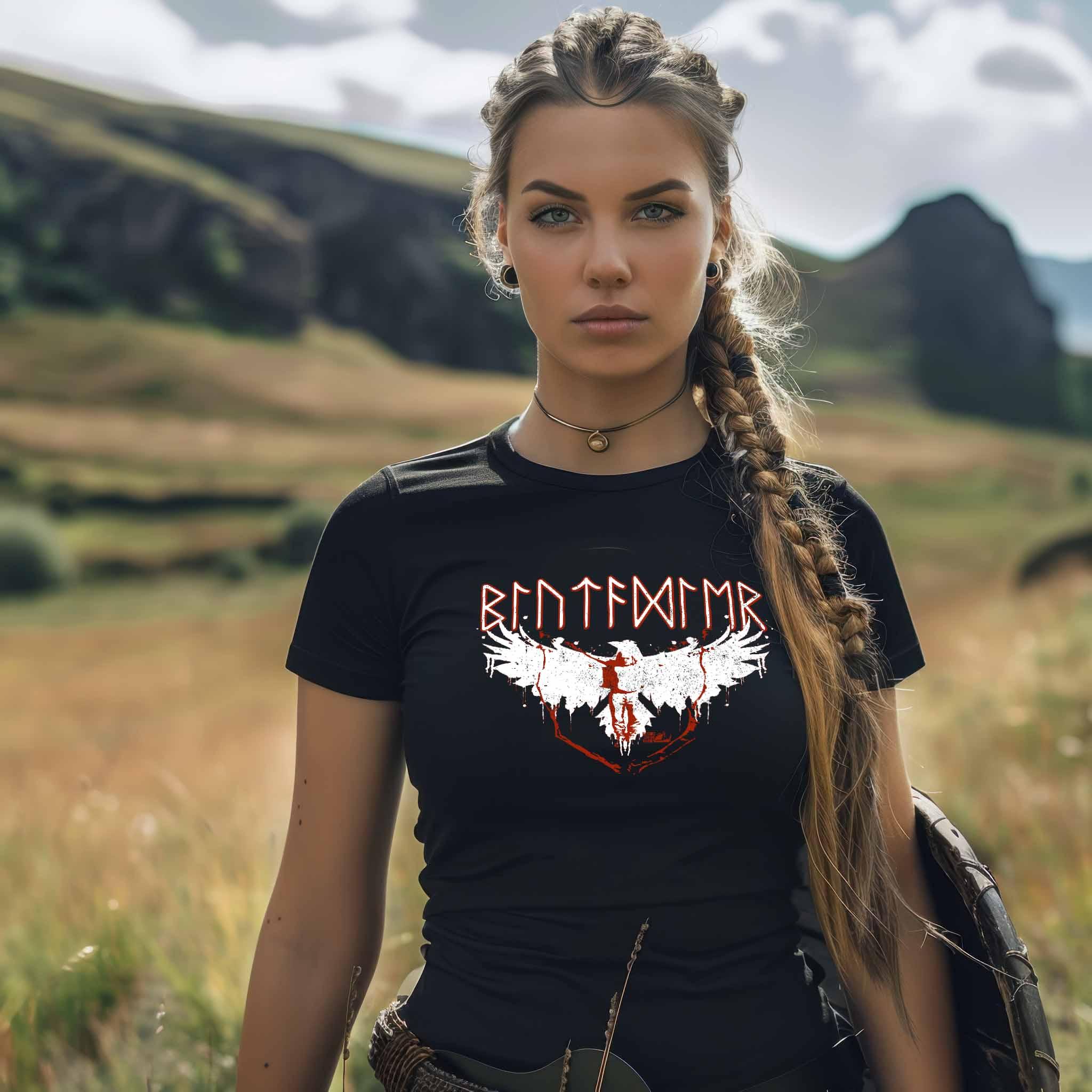 Schildmaiden Expresser Shirt "Blutadler" – Nordischer Stolz & Stärke im Blutaar-Design