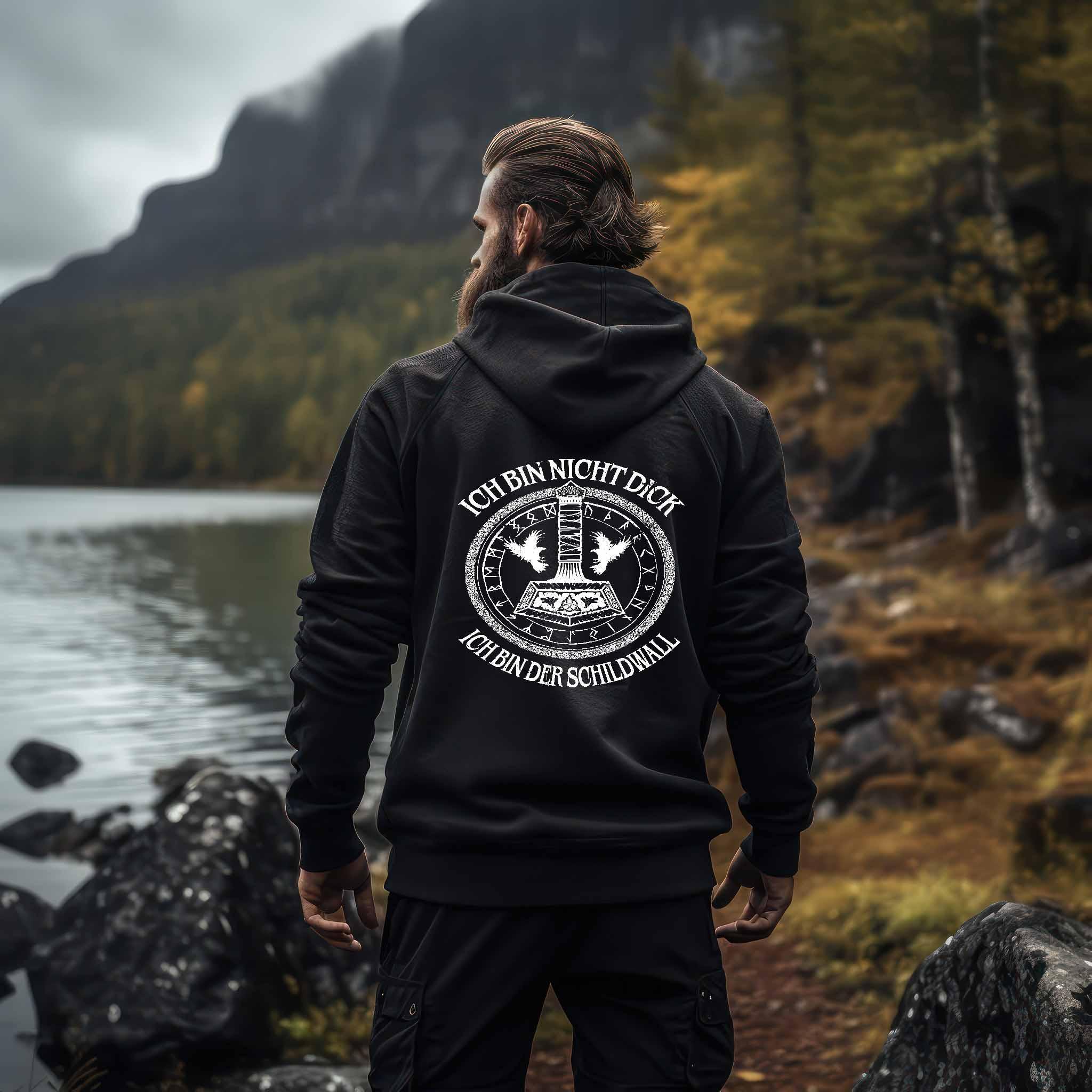 Wikinger Zip-Hoodie Schildwall 3.0 - Nordic Viking Wear