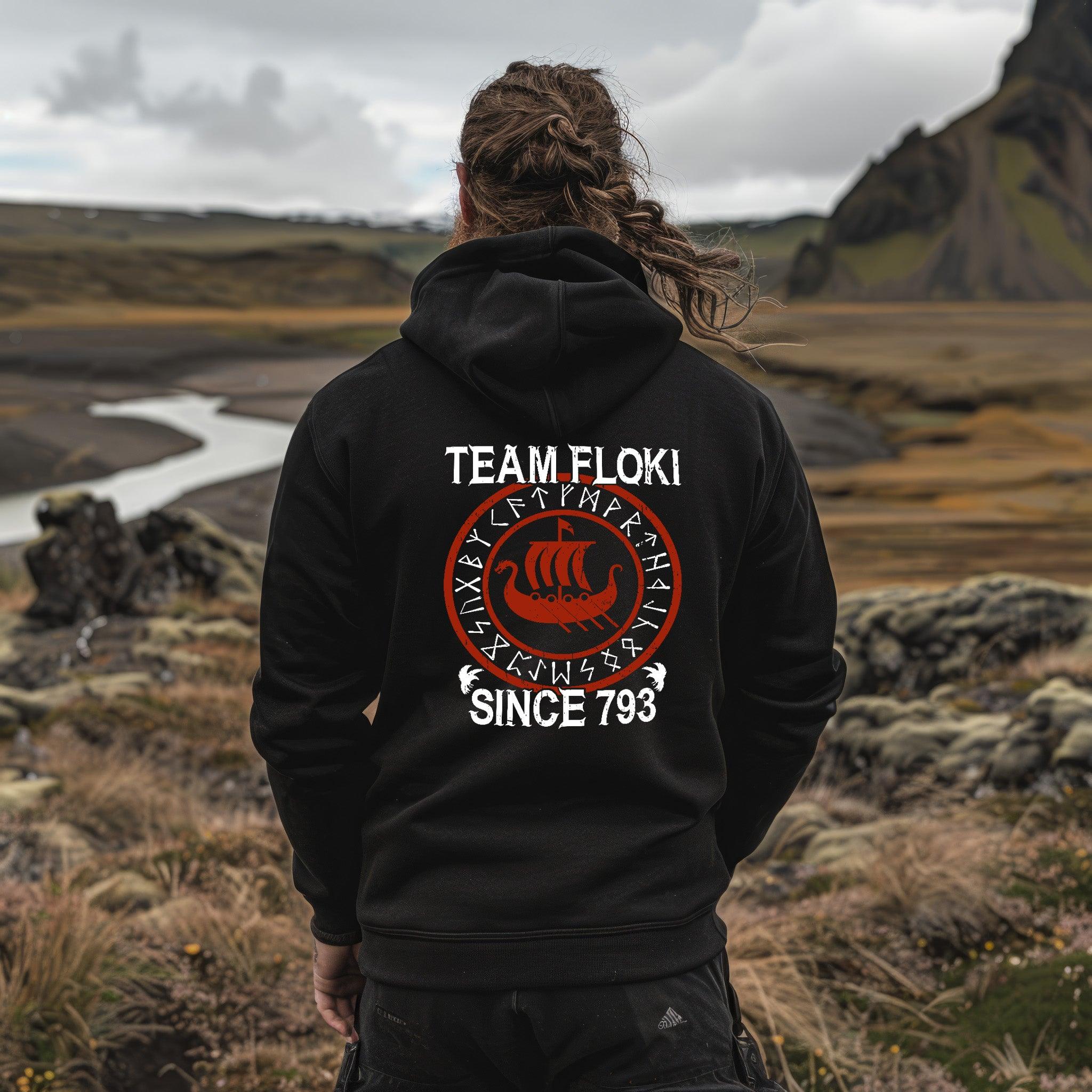 ⚔️ TEAM FLOKI – Der ultimative Wikinger-Zipp-Hoodie für wahre Entdecker! ⚔️ - Nordic Viking Wear