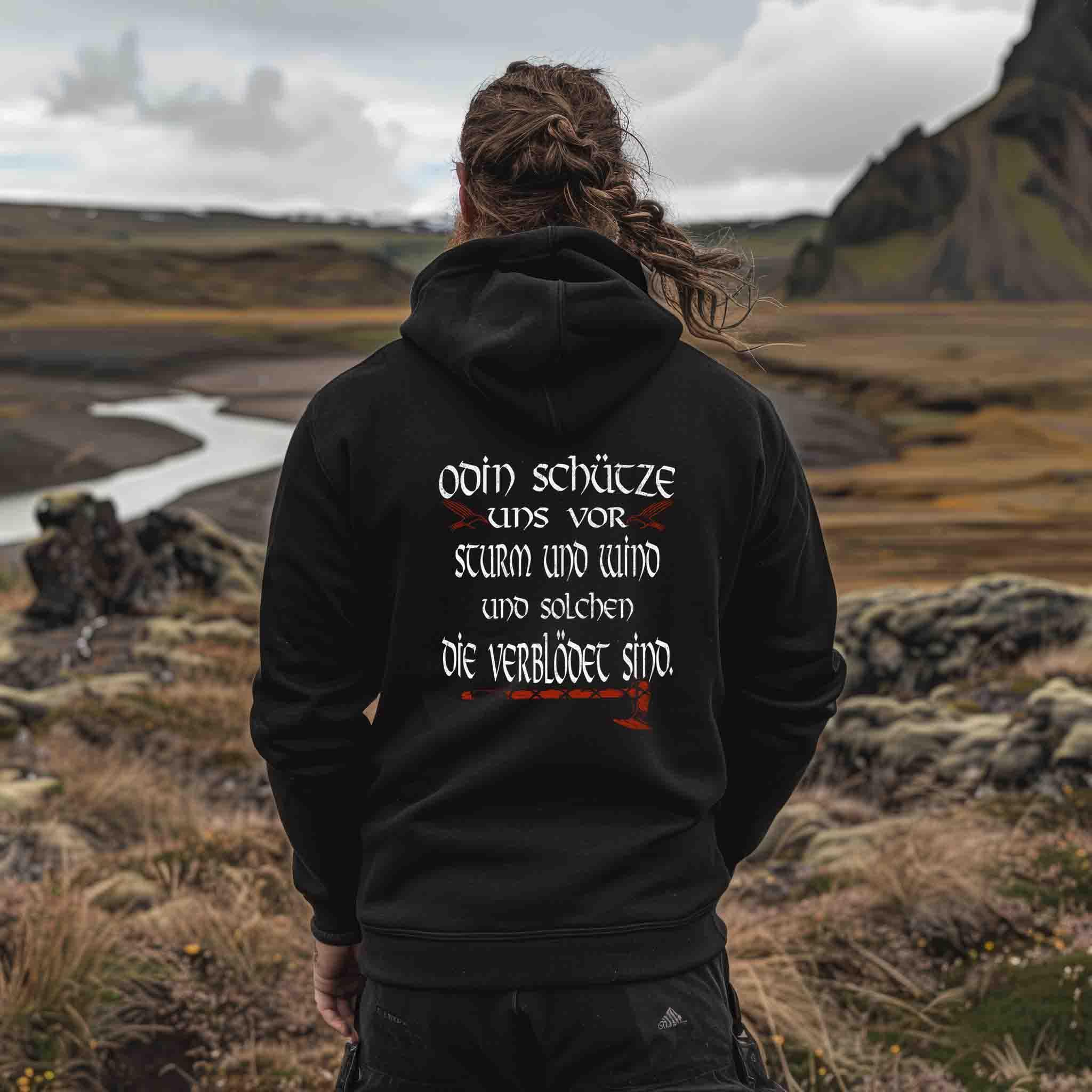 Odin schütze uns – Wikinger Zipp-Hoodie für wahre Krieger! ⚔🌪 - Nordic Viking Wear