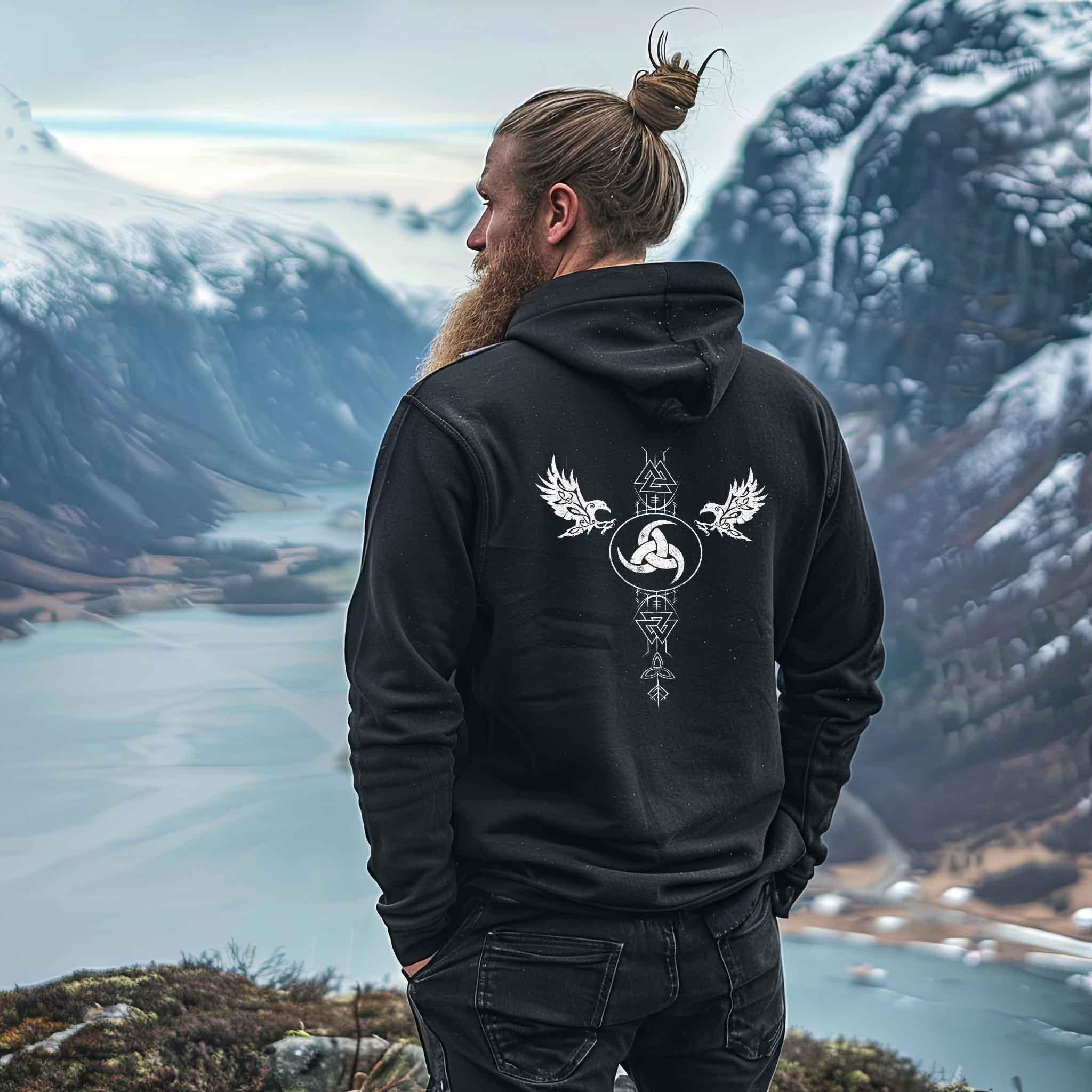 "Odins Ruf - Gjallarhorn Wikinger-Hoodie" - Nordic Viking Wear