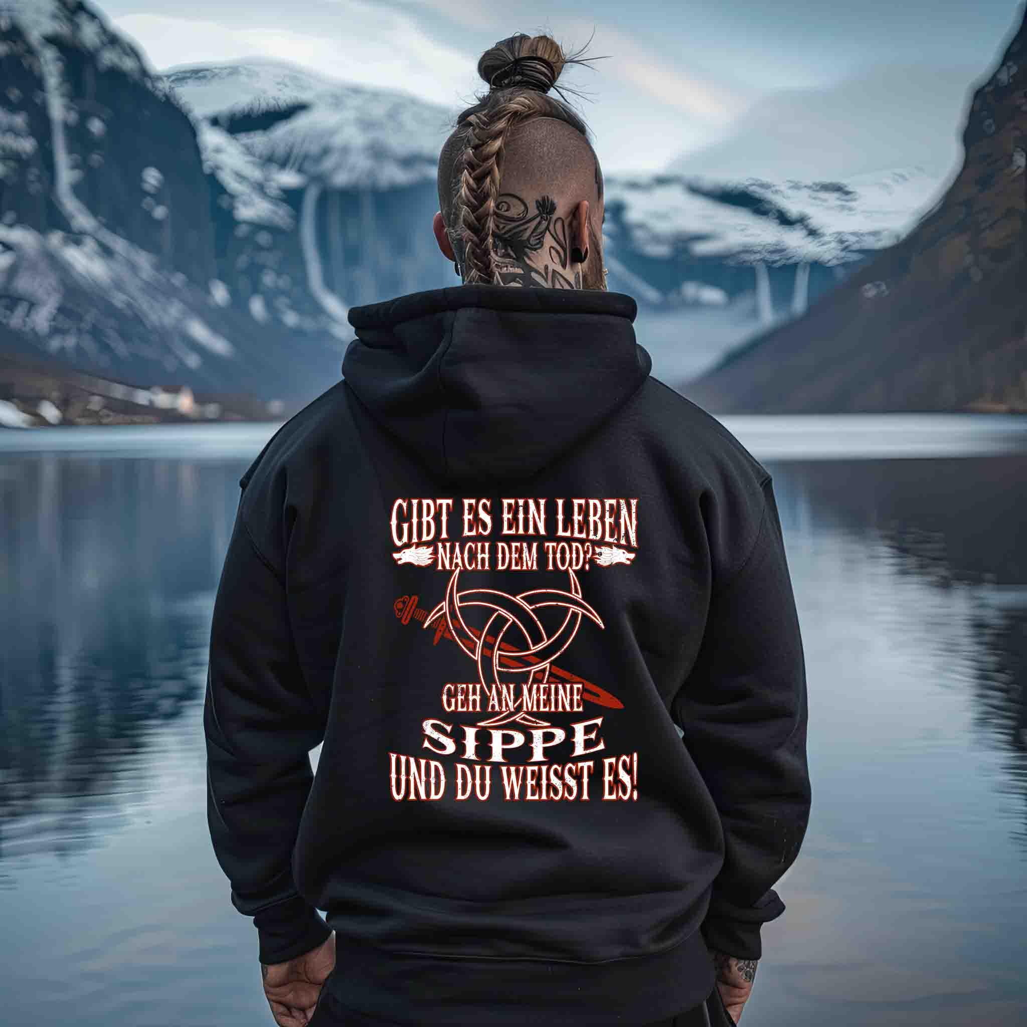 Es muss donnern! – Wikinger Zipp-Hoodie mit Mjölnir ⚡🔨 - Nordic Viking Wear