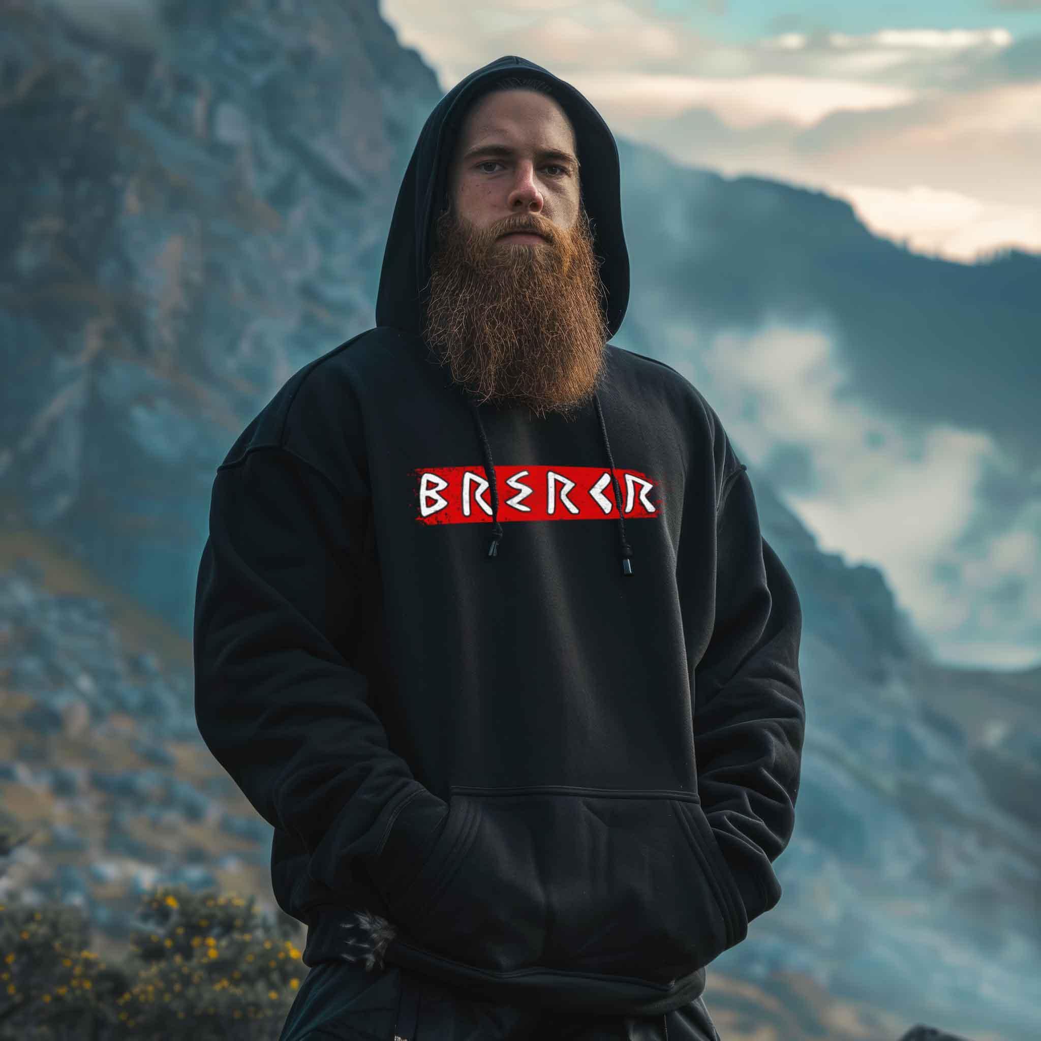 "Wikinger Berserker Krieger Heavy Oversized Hoodie – Entfessele den Zorn" - Nordic Viking Wear