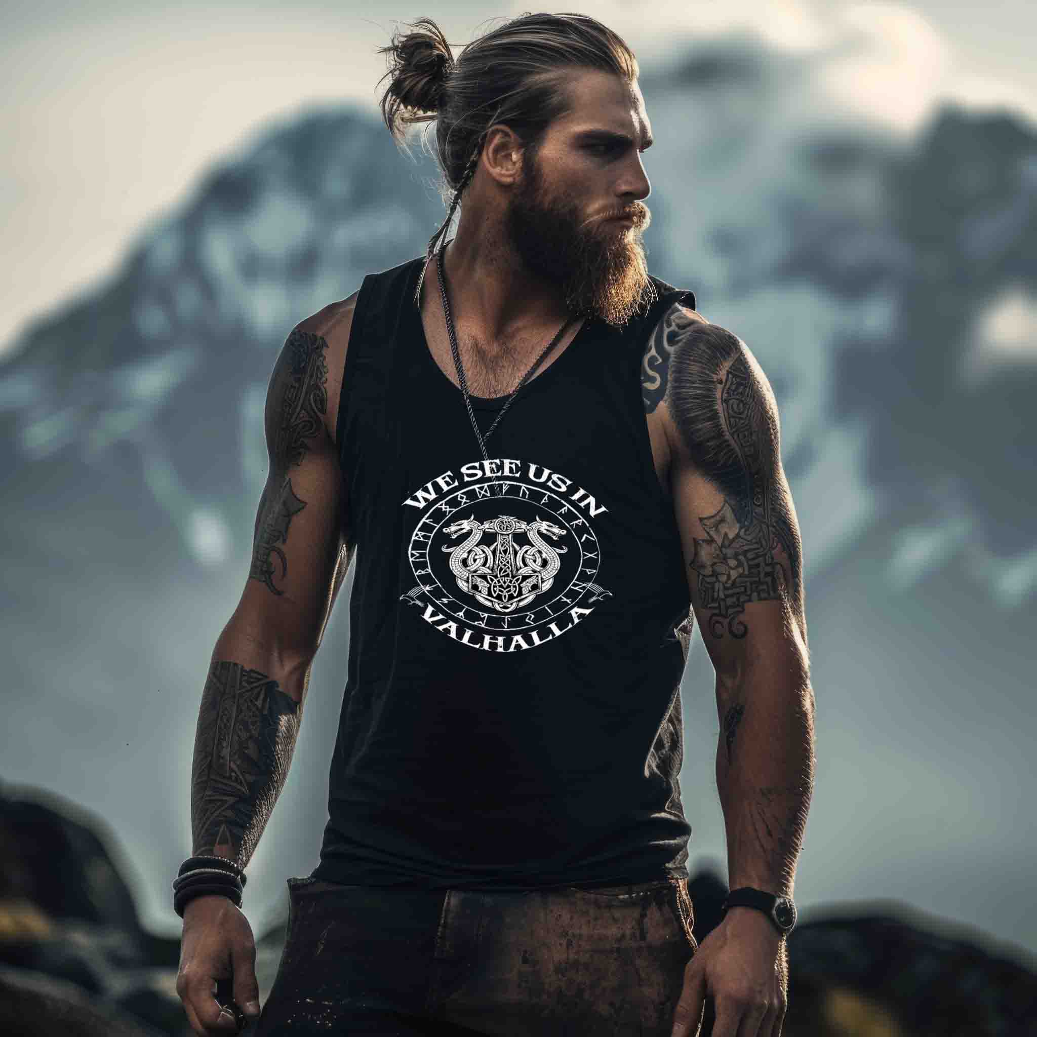 Wikinger Tanktop We See Us In Valhalla.