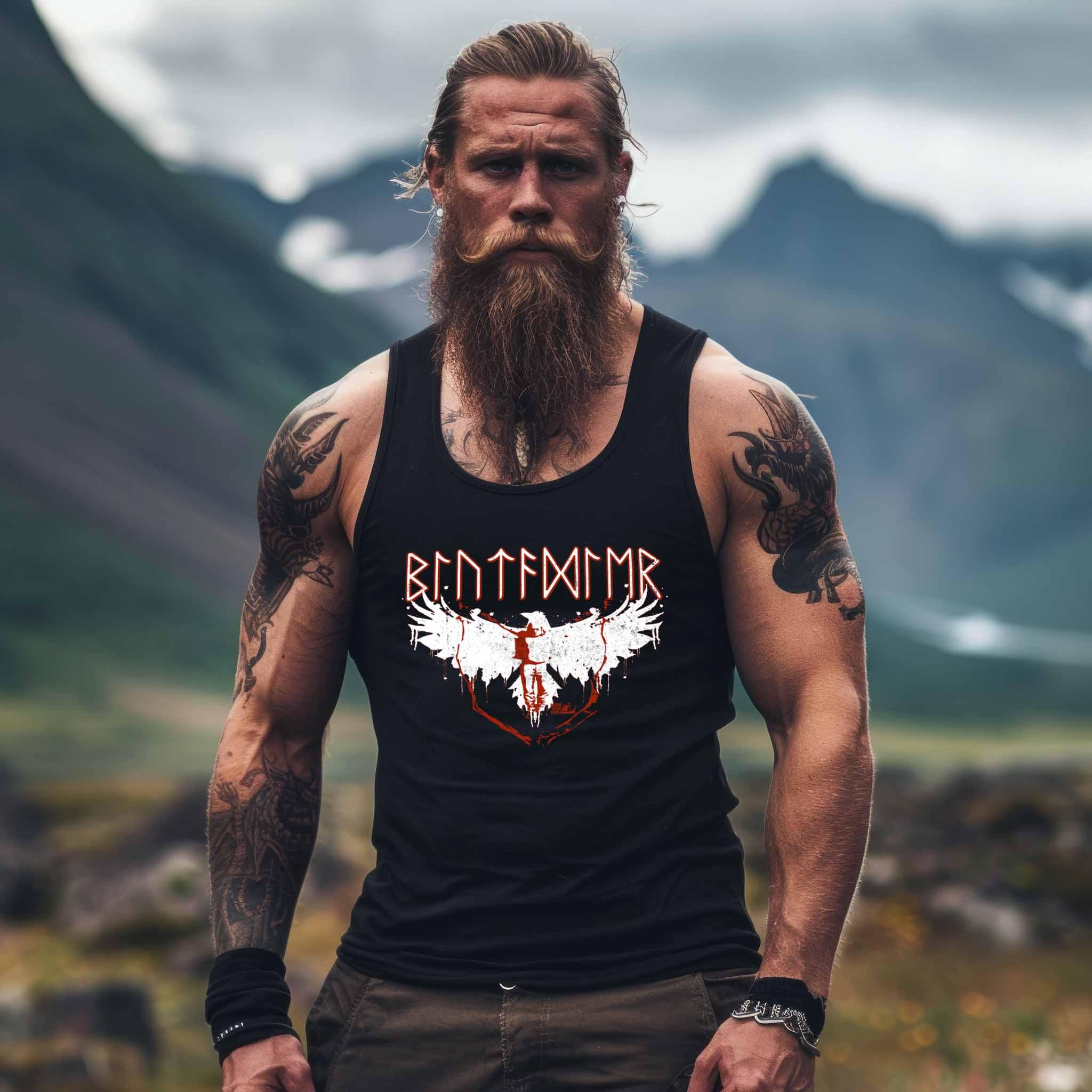Wikinger-Tanktop "Blutadler" – Nordischer Stolz & Stärke im Blutaar-Design - Nordic Viking Wear