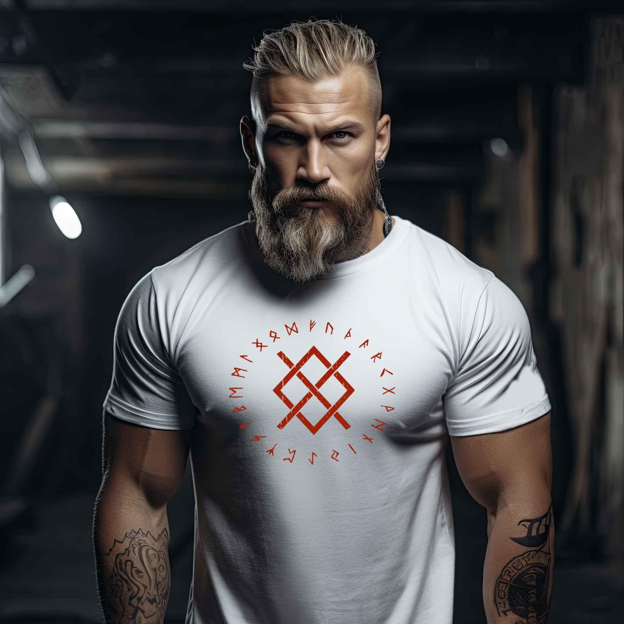 Odins Rune Gungnir Wikinger-Premiumshirt – Stärke des Allvaters - Nordic Viking Wear