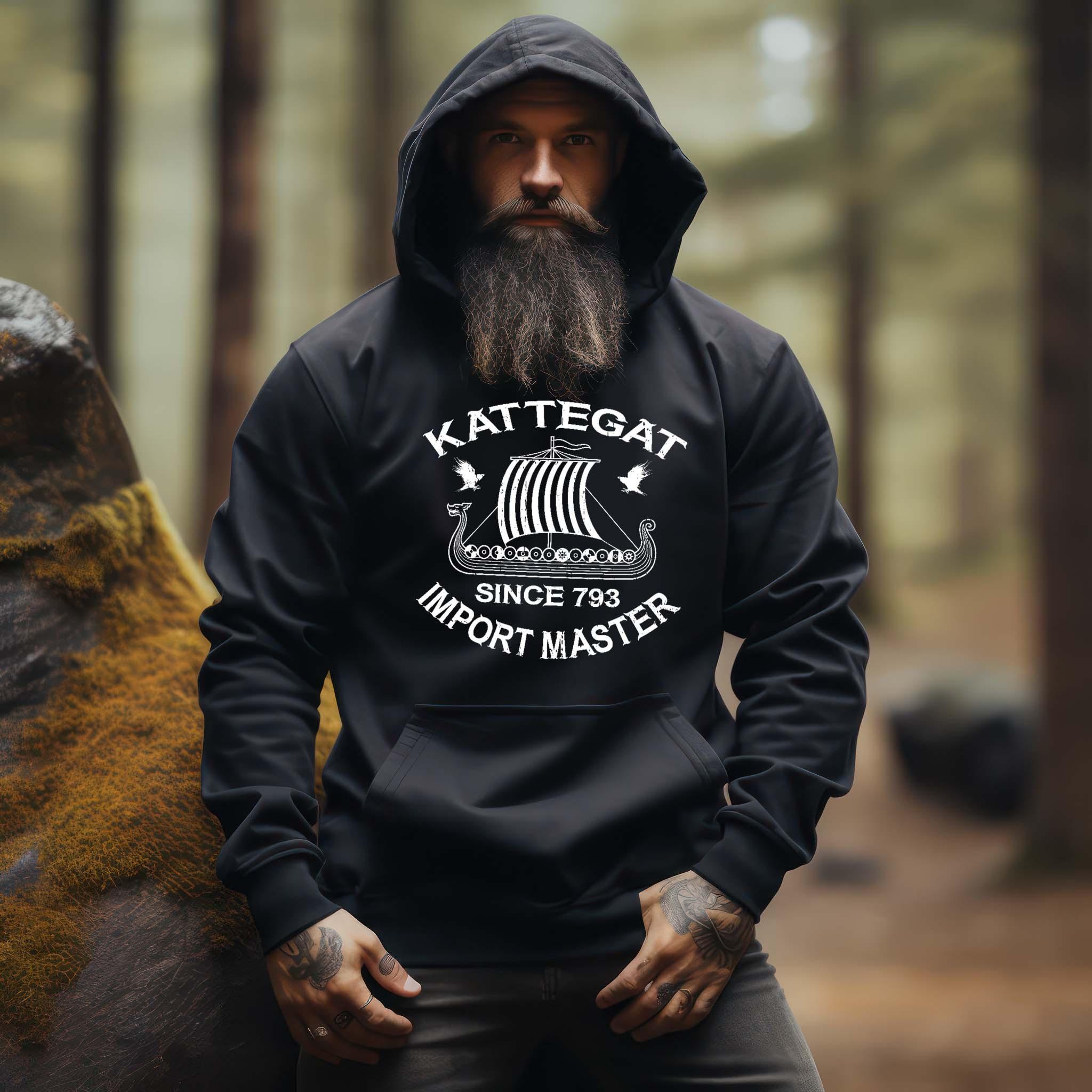 Wikinger-Schiff Hoodie"Kattegat Seefahrer" – Ein Tribut an die Eroberer des Nordens - Nordic Viking Wear