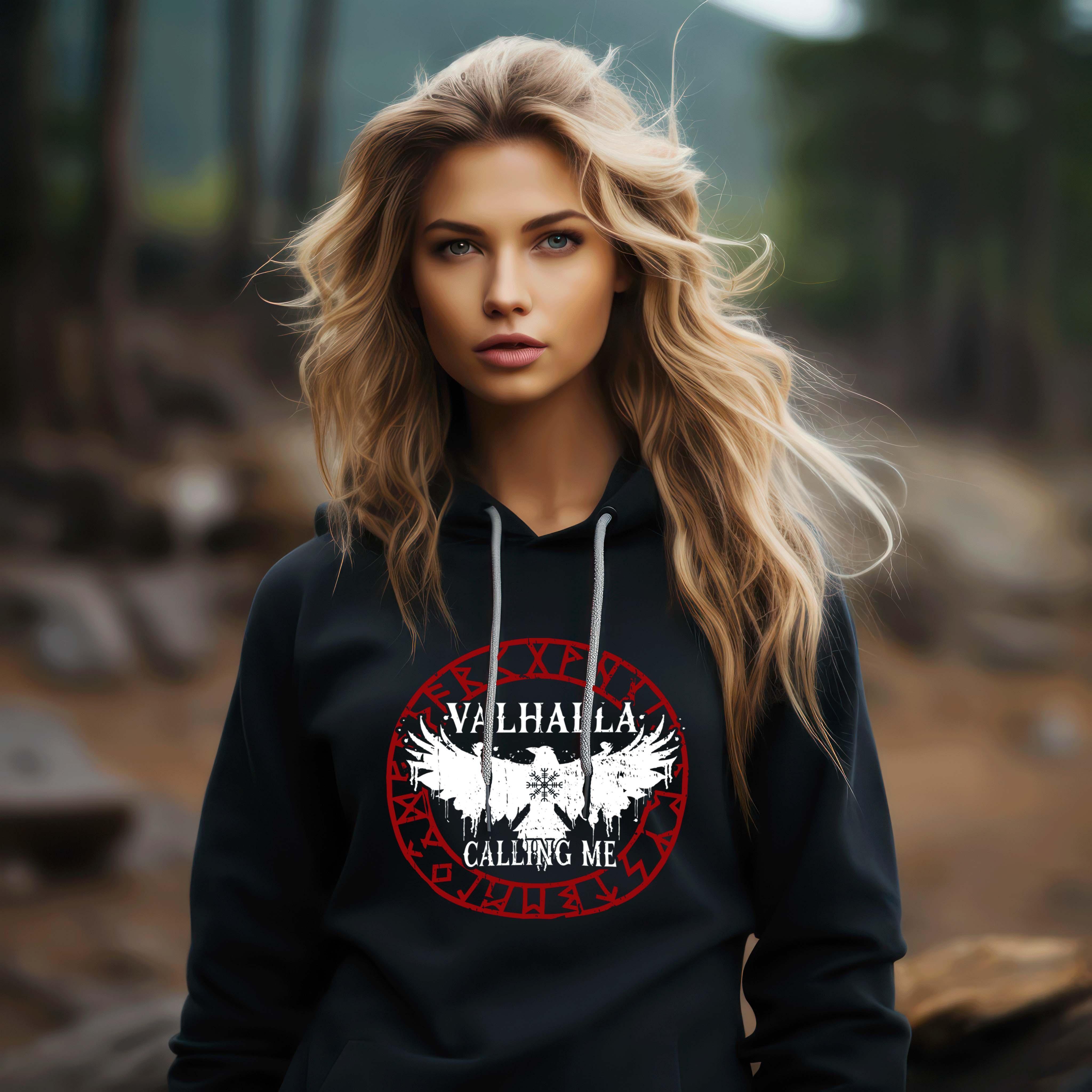 Schildmaiden Hoodie "Ruf nach Valhalla" – Antworte dem Ruf der Ehre