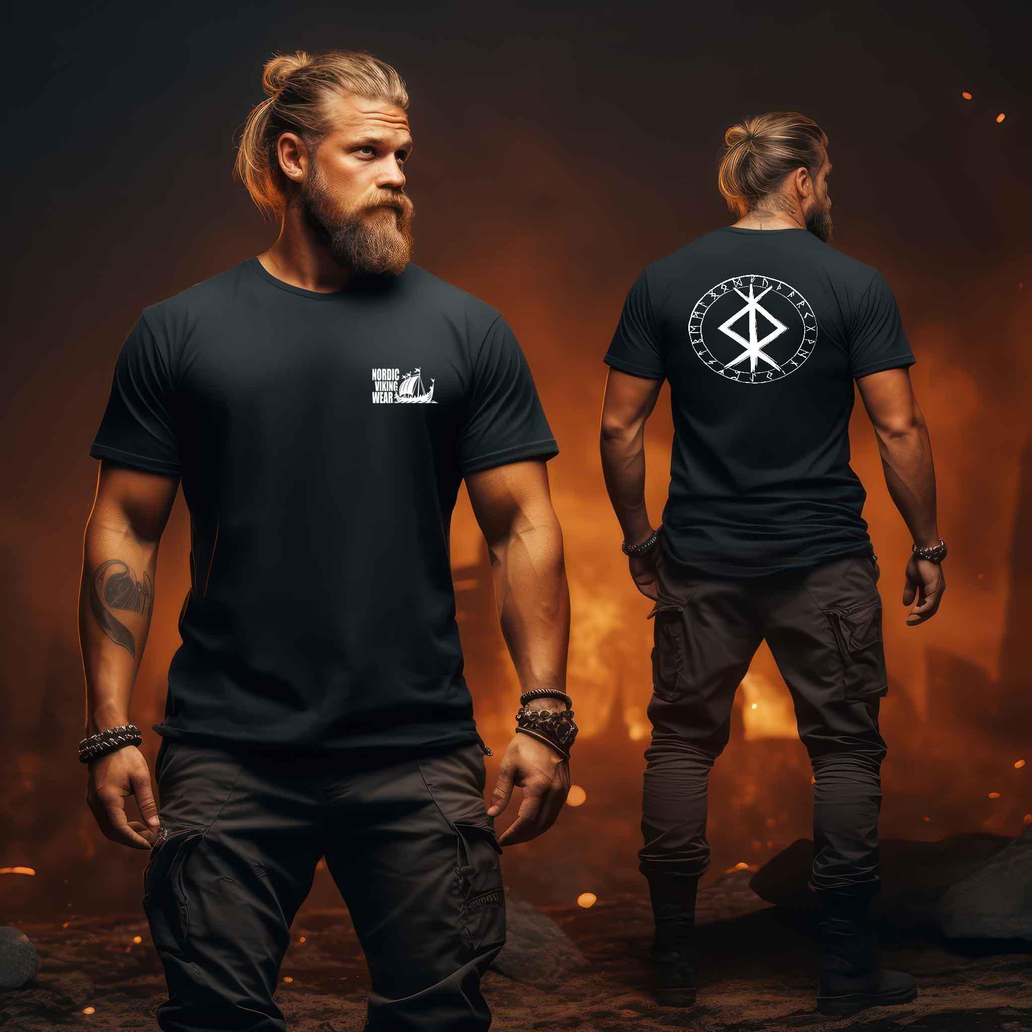 Wikinger Premiumshirt - Schutz-Binderune - Nordic Viking Wear