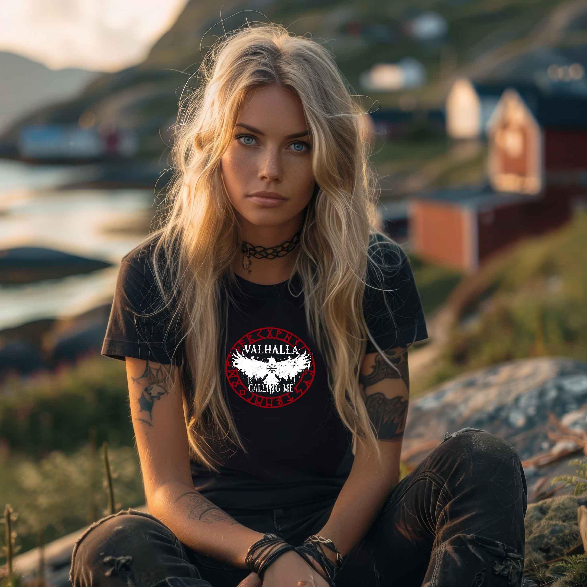 Schildmaiden Expresser Shirt Valhalla Calling Me - Nordic Viking Wear