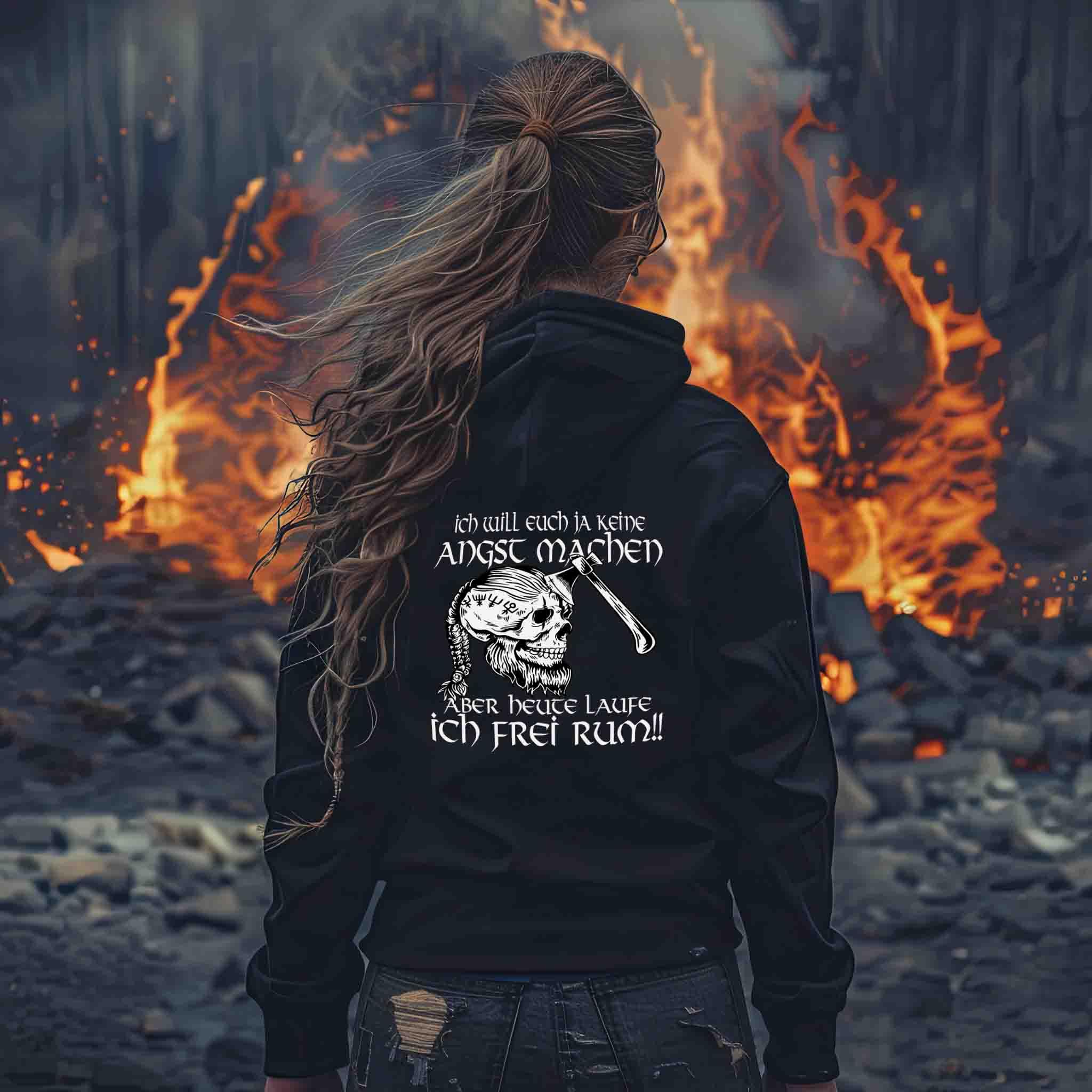 ☠ Wikinger Zipp-Hoodie – "Ich will euch ja keine Angst machen..." ☠ - Nordic Viking Wear