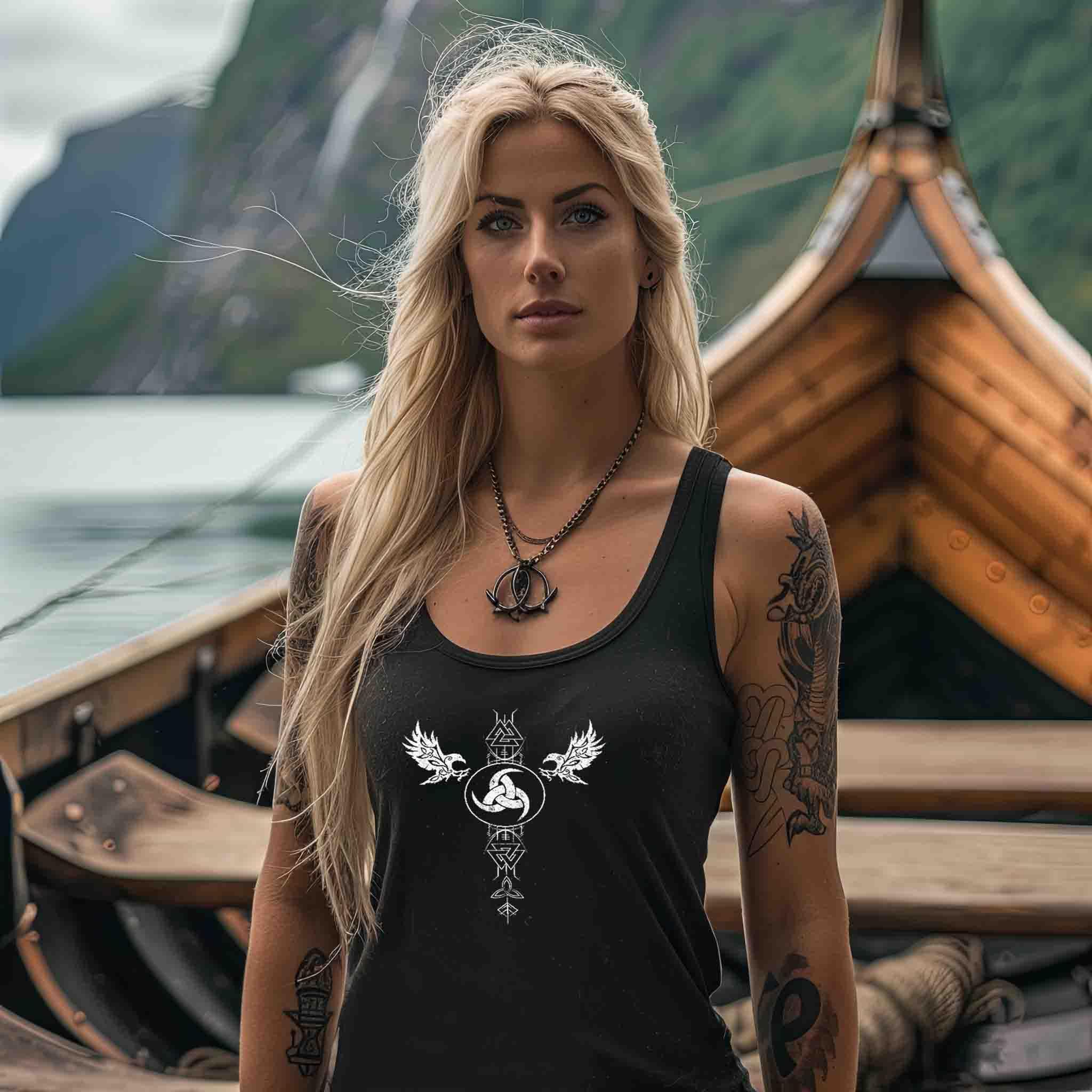 Schildmaiden Tanktop Odins Ruf Gjallarhorn - Nordic Viking Wear
