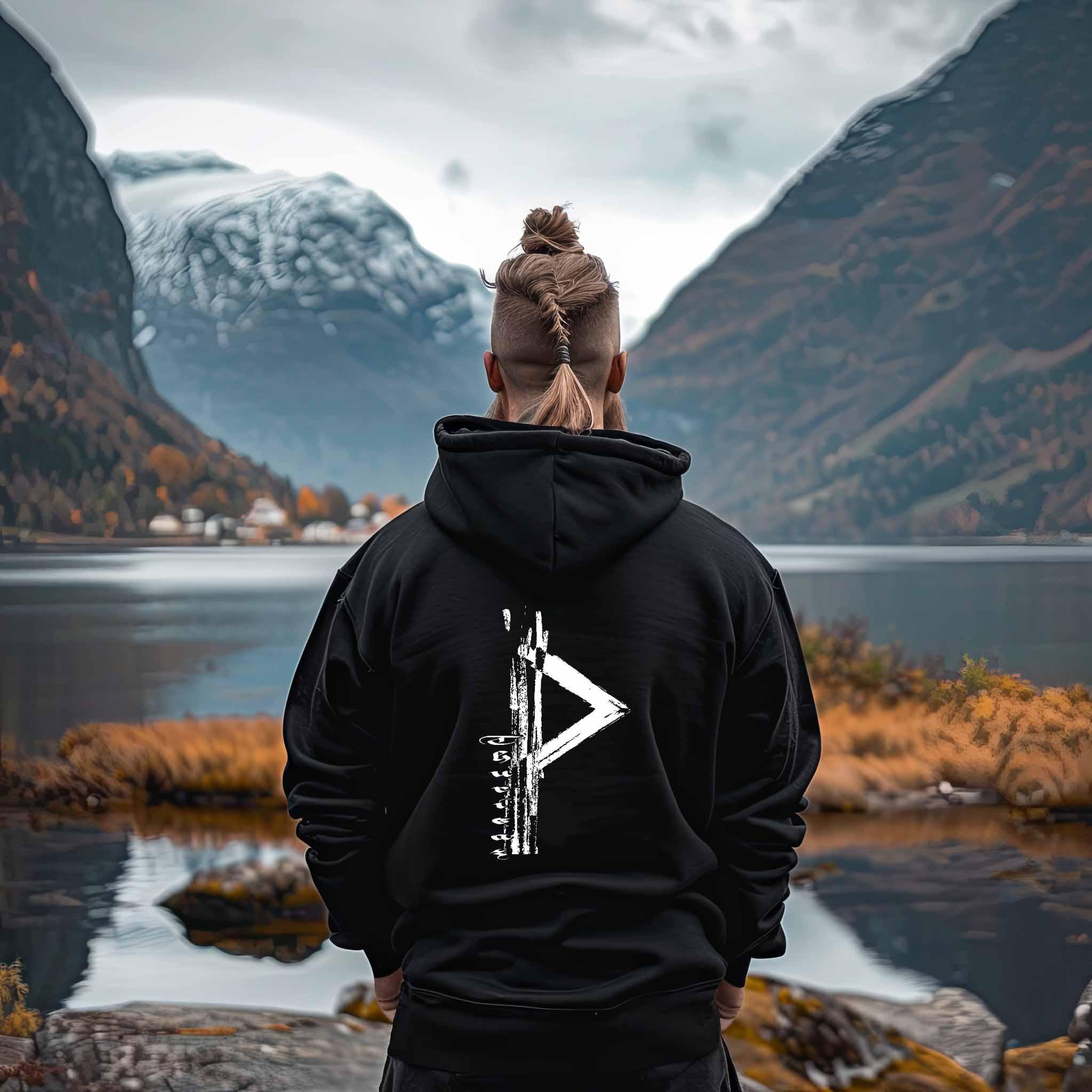 Wikinger Rune Thurisaz Hoodie - Nordic Viking Wear