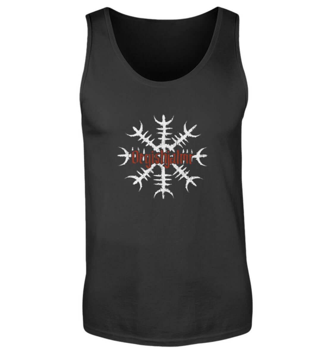 Wikinger Tanktop 'Ögishjalmur' – Helm of Awe Design für Mut und Schutz - Nordic Viking Wear