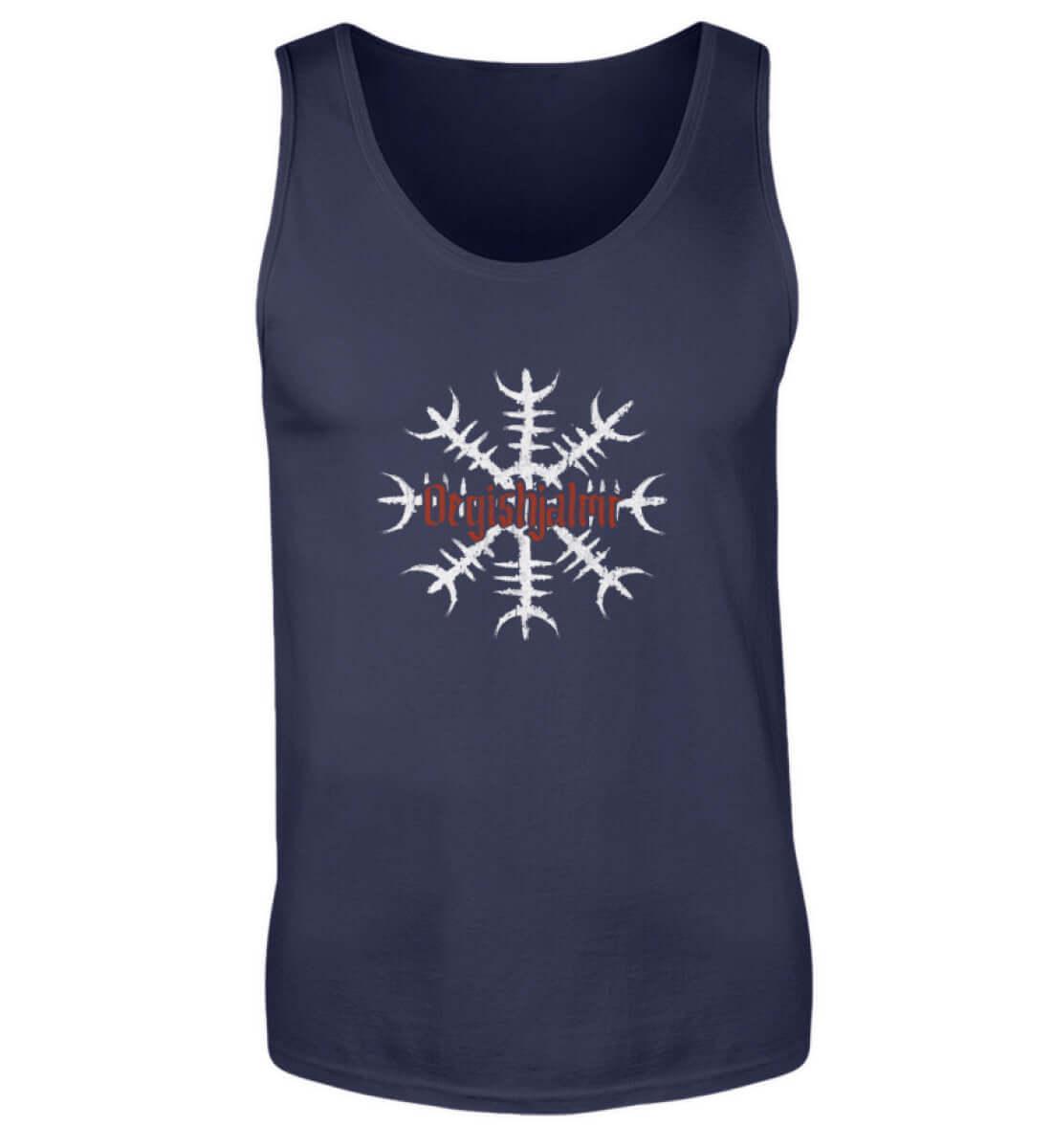 Wikinger Tanktop 'Ögishjalmur' – Helm of Awe Design für Mut und Schutz - Nordic Viking Wear