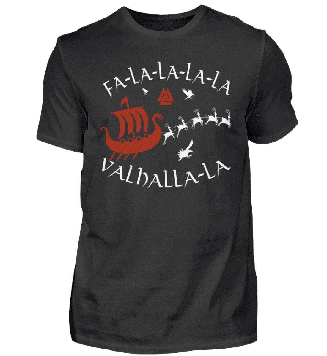 Wikinger T-Shirt "Fa-La-La-La Valhalla-La" - Nordische Mythologie Shirt - Nordic Viking Wear