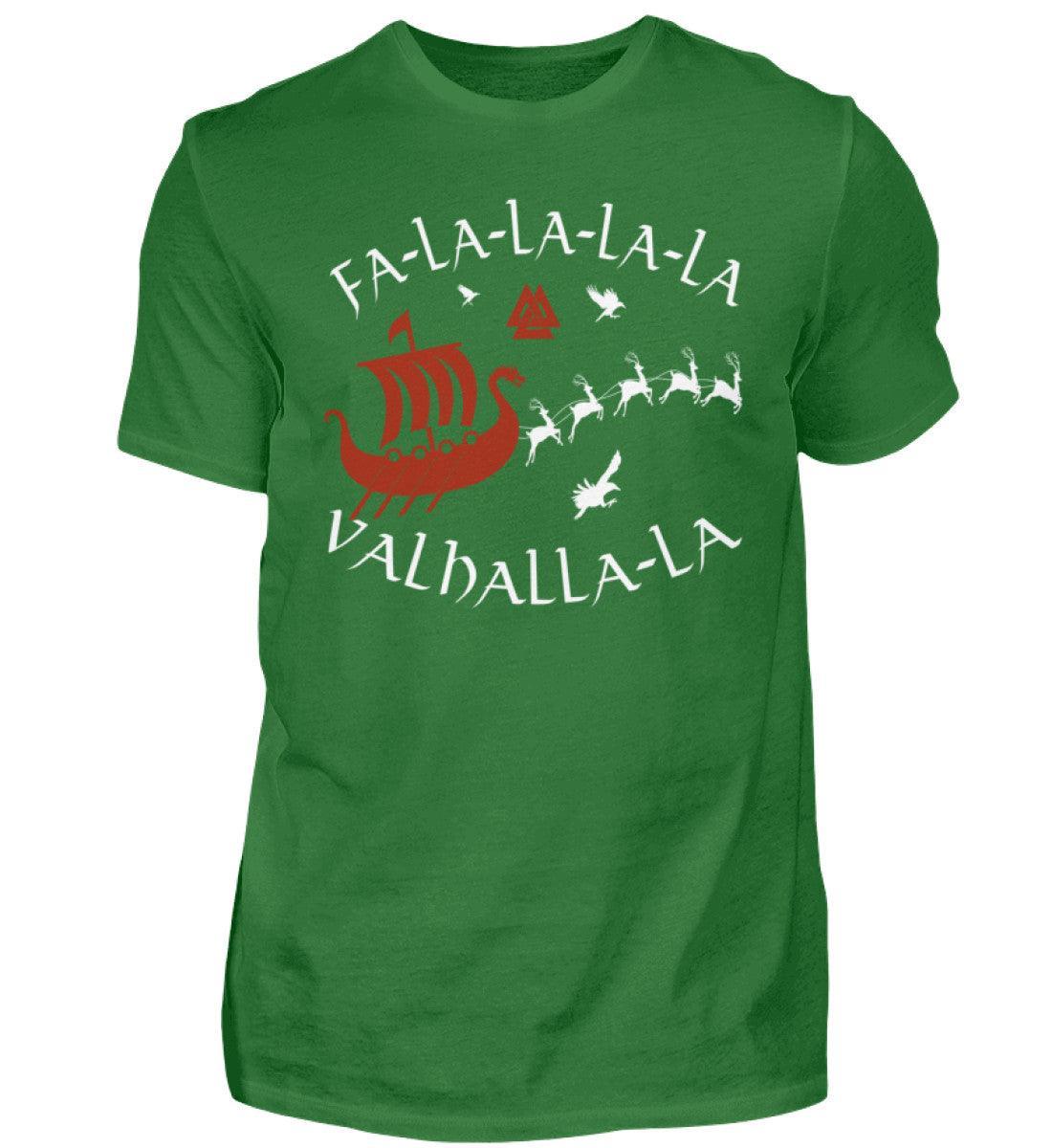 Wikinger T-Shirt "Fa-La-La-La Valhalla-La" - Nordische Mythologie Shirt - Nordic Viking Wear