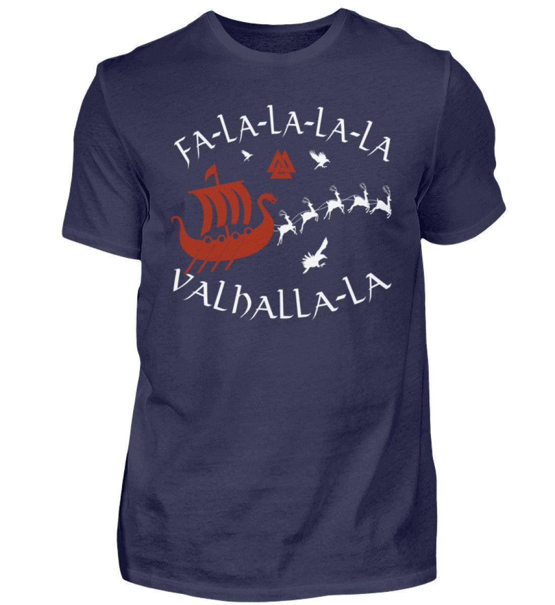 Wikinger T-Shirt "Fa-La-La-La Valhalla-La" - Nordische Mythologie Shirt - Nordic Viking Wear
