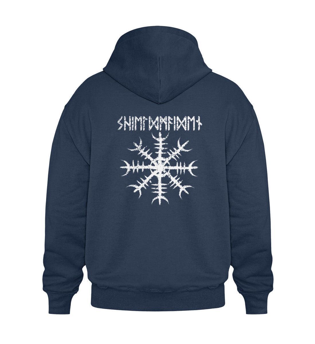 Schildmaiden Heavy Vintage Hoodie Helm Of Awe - Nordic Viking Wear