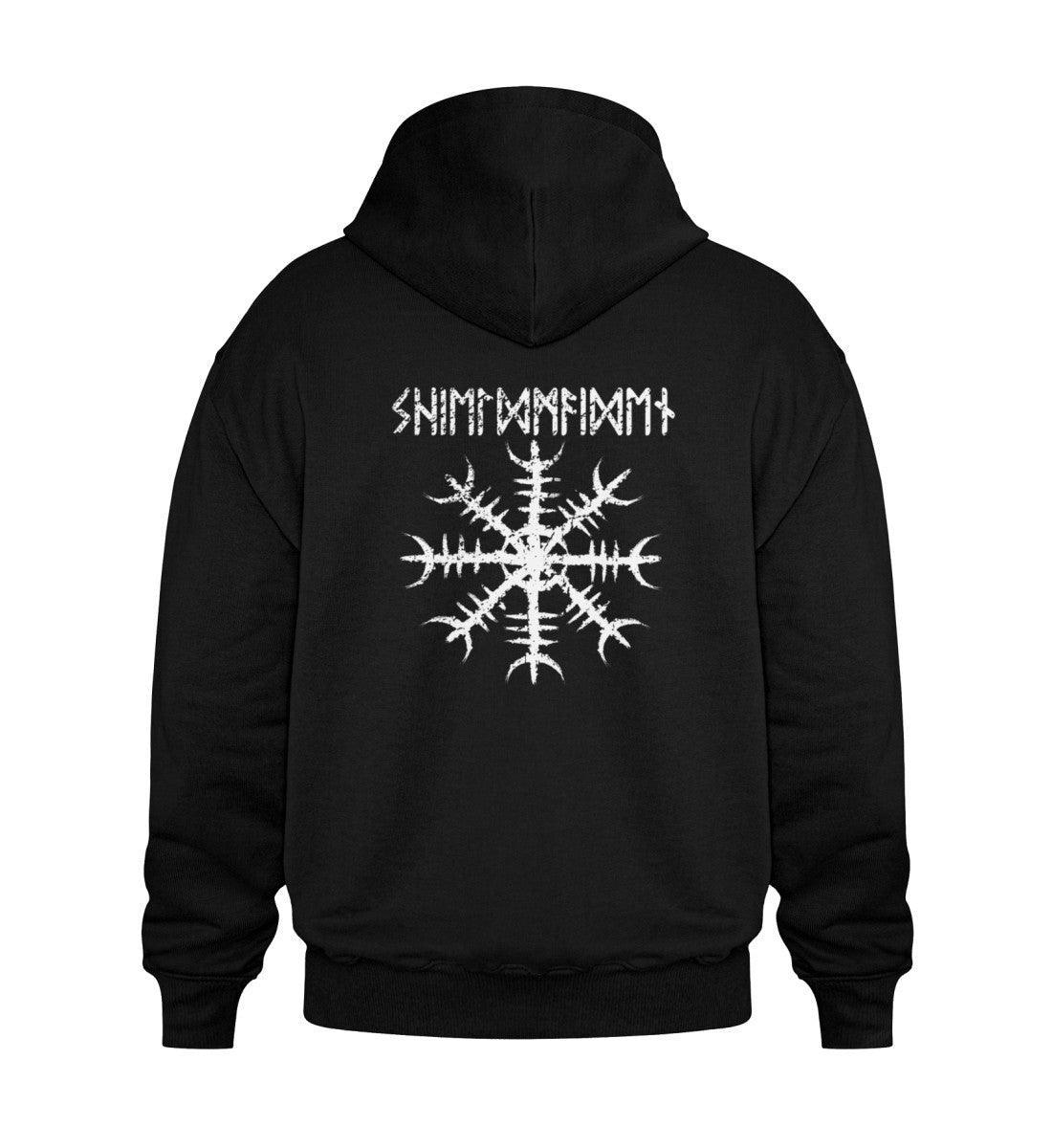 Schildmaiden Heavy Vintage Hoodie Helm Of Awe - Nordic Viking Wear