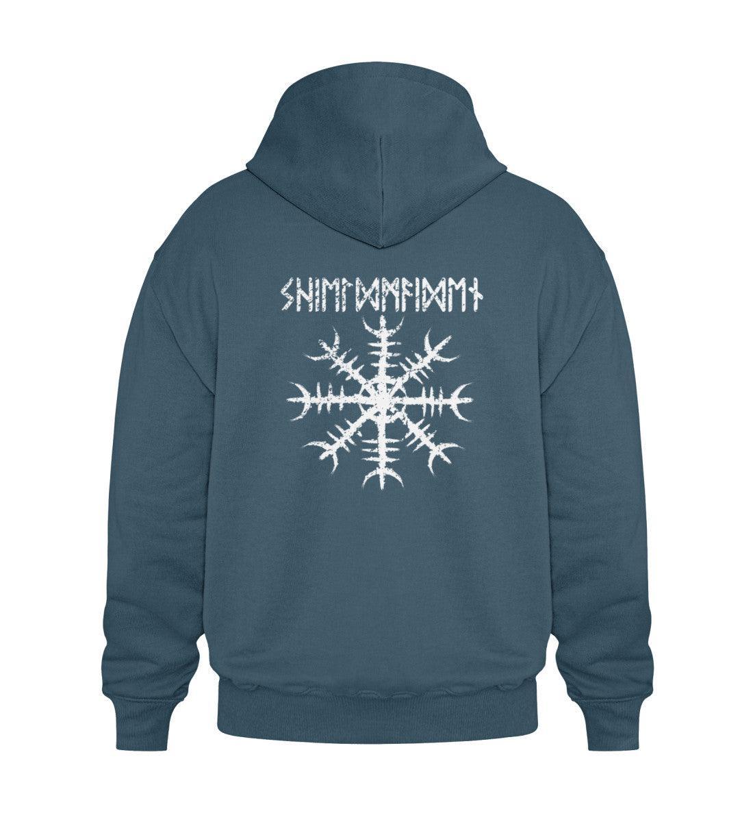 Schildmaiden Heavy Vintage Hoodie Helm Of Awe - Nordic Viking Wear
