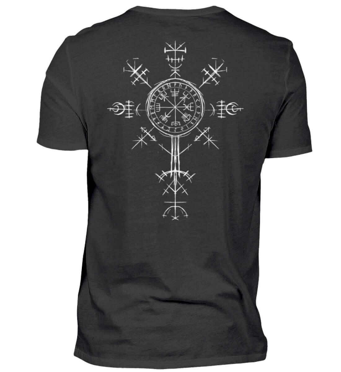 "Vegvísir Nordischer Kompass" Wikinger-Shirt – Leite Deinen Weg - Nordic Viking Wear