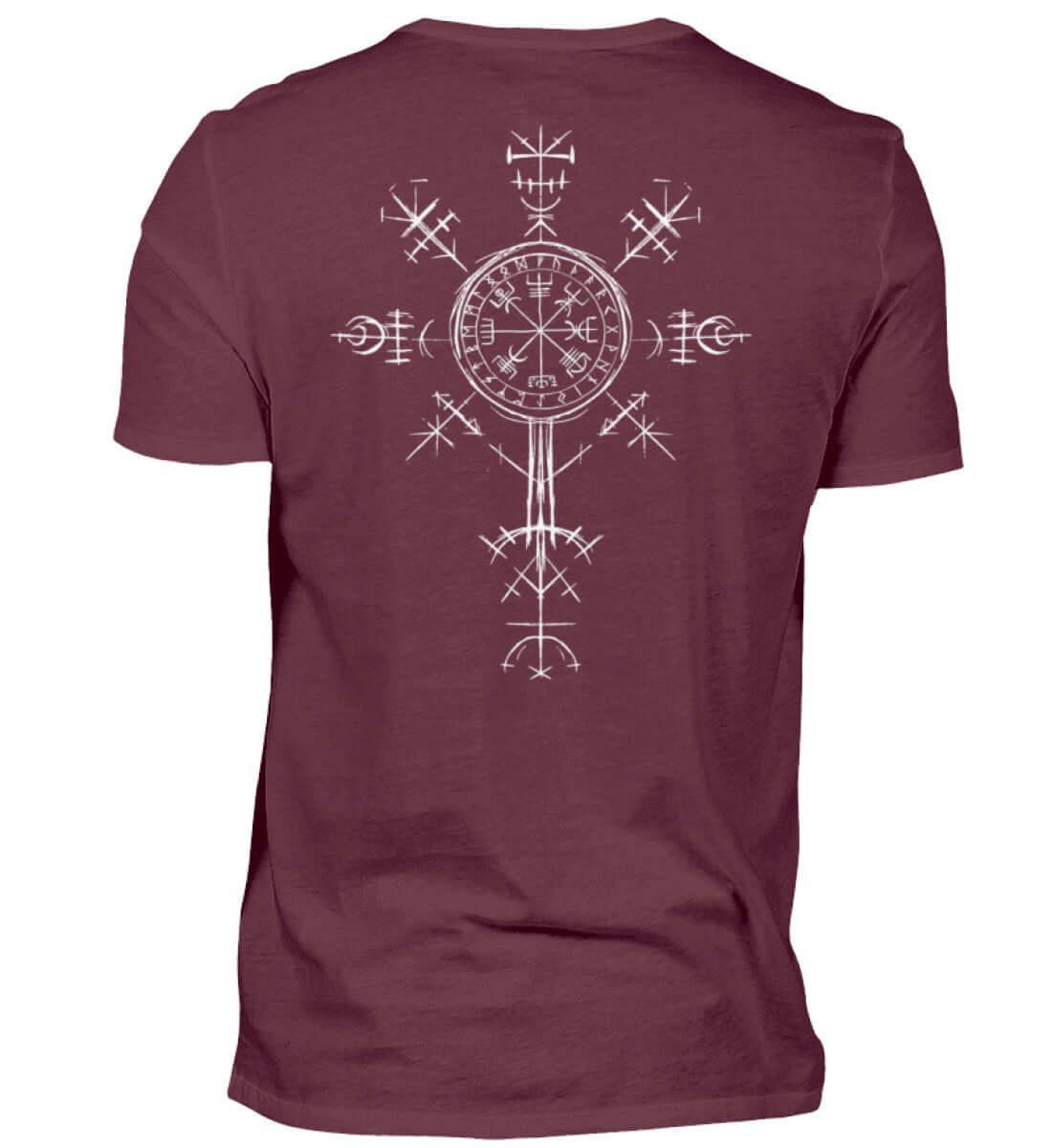 "Vegvísir Nordischer Kompass" Wikinger-Shirt – Leite Deinen Weg - Nordic Viking Wear